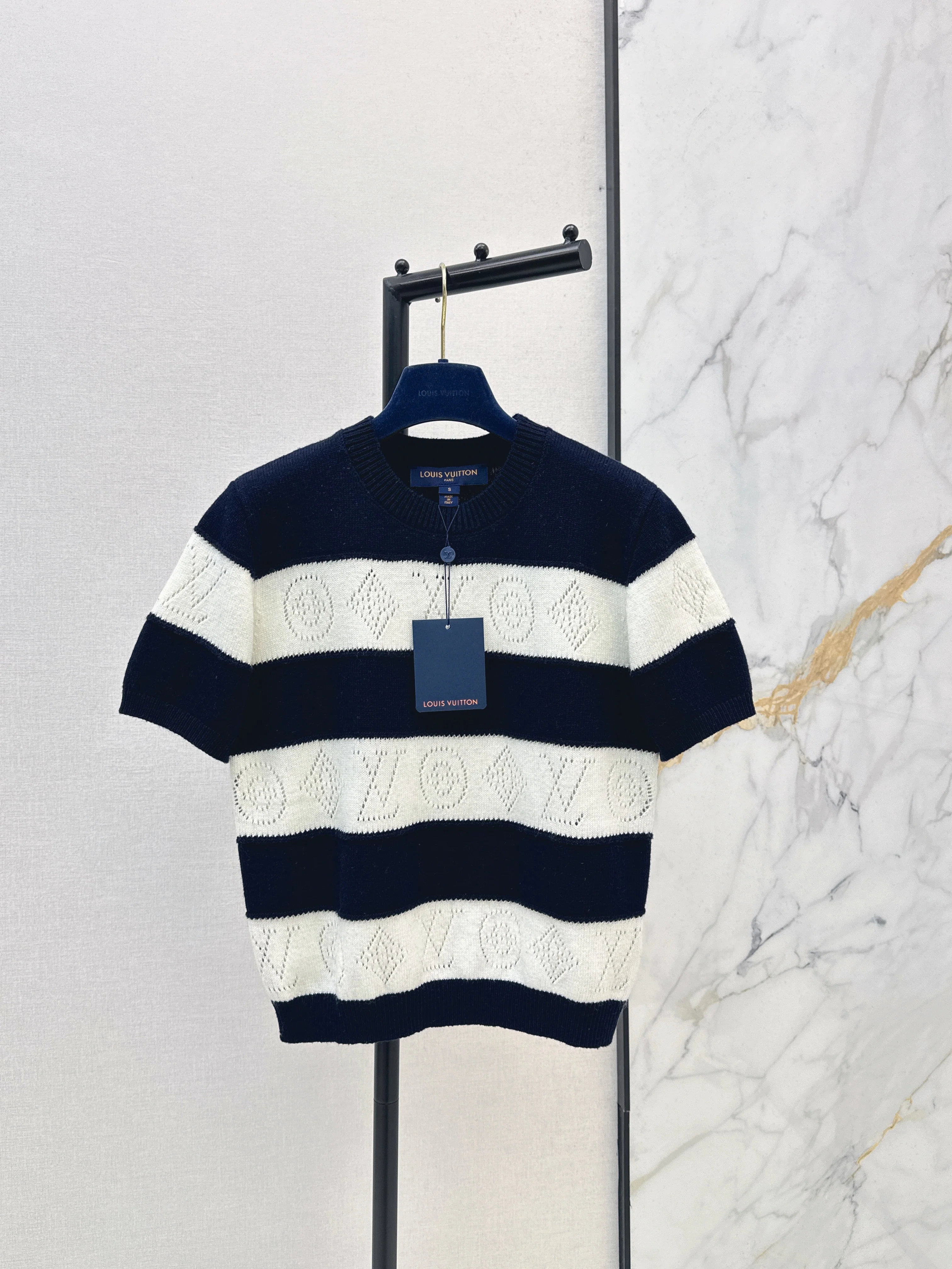 Striped Knit T-Shirt