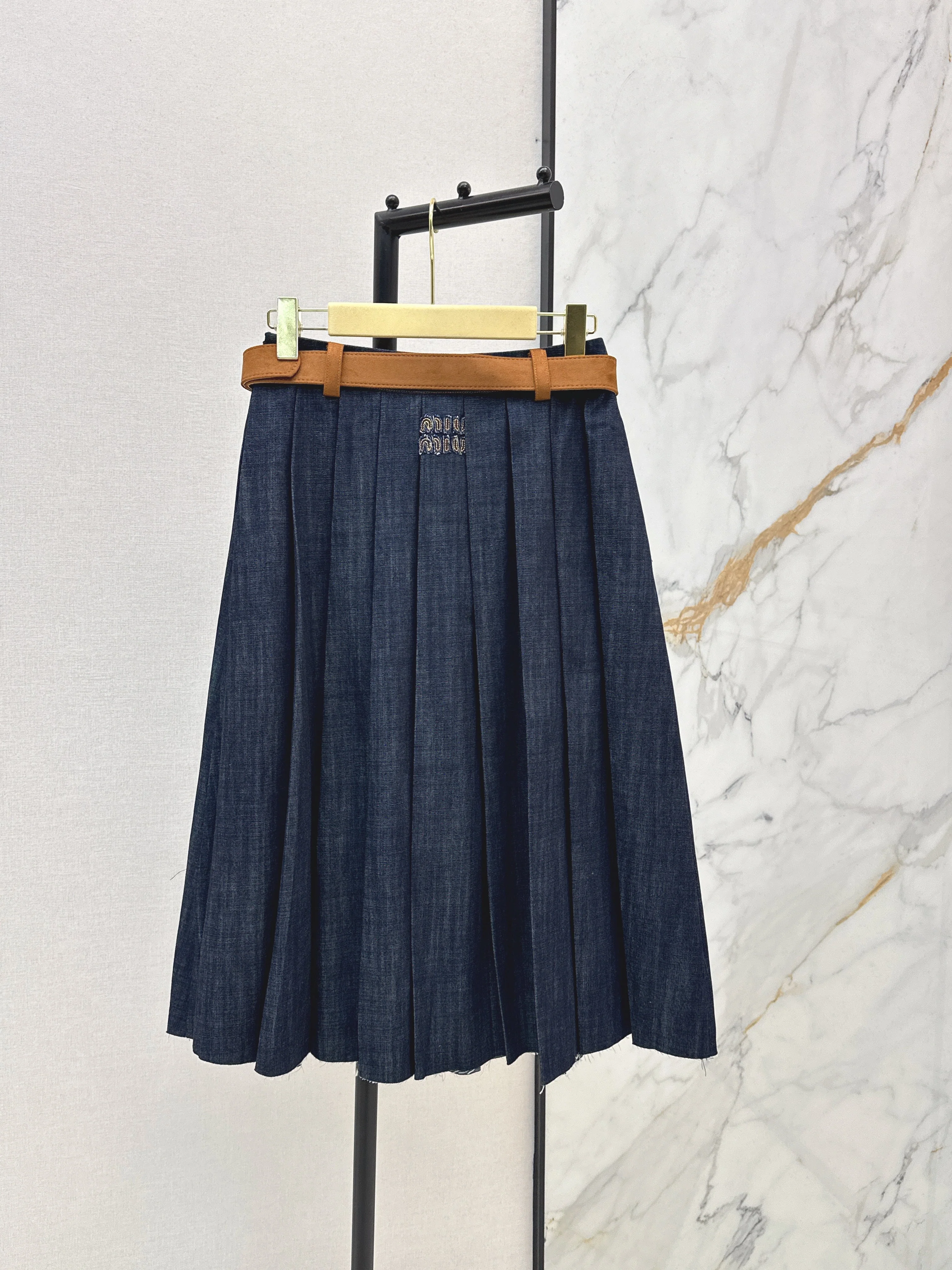 Denim Midi Skirt