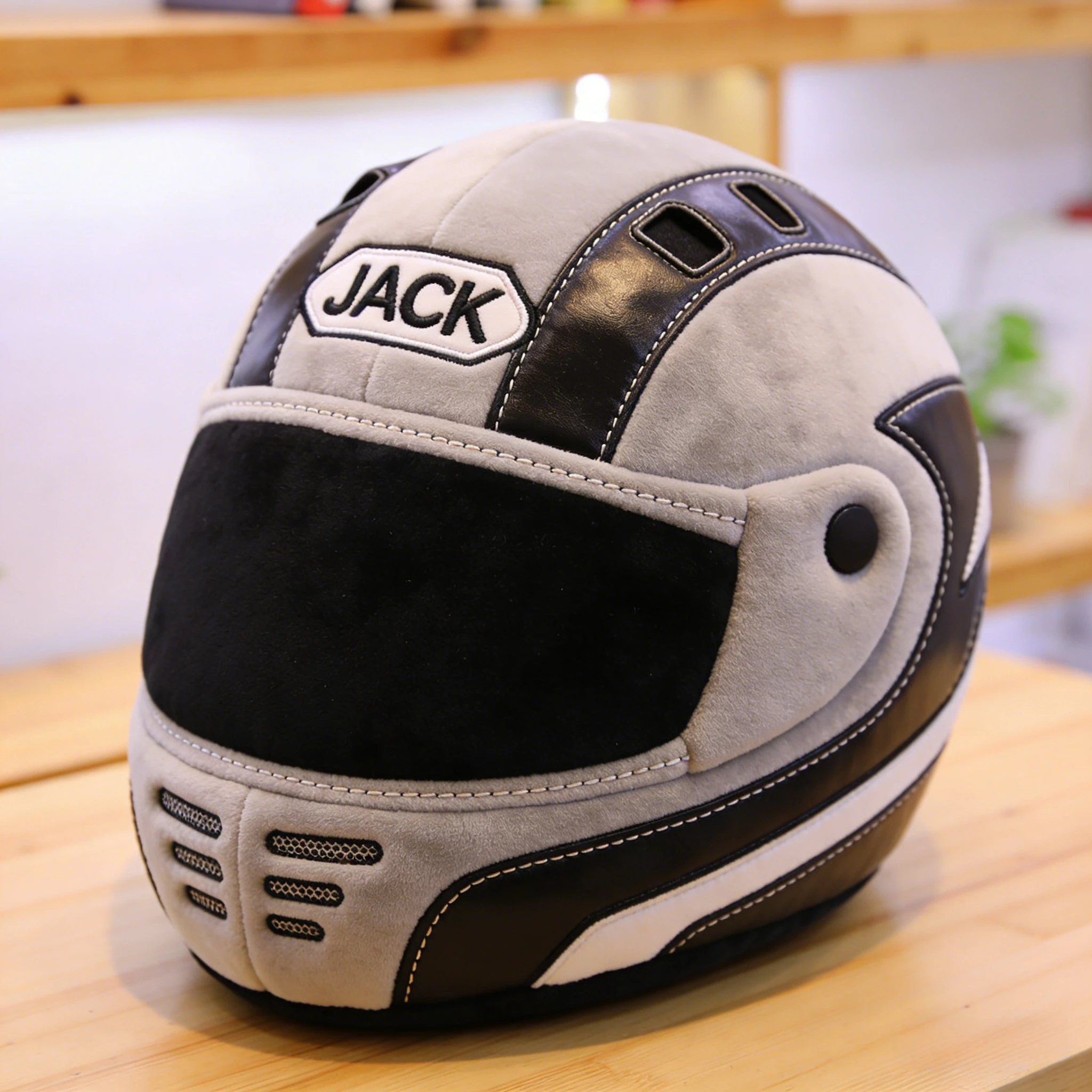 Speed Dream Helmet Pillow – Personalized Racing Cushion-$35.00-Photo to 3d art