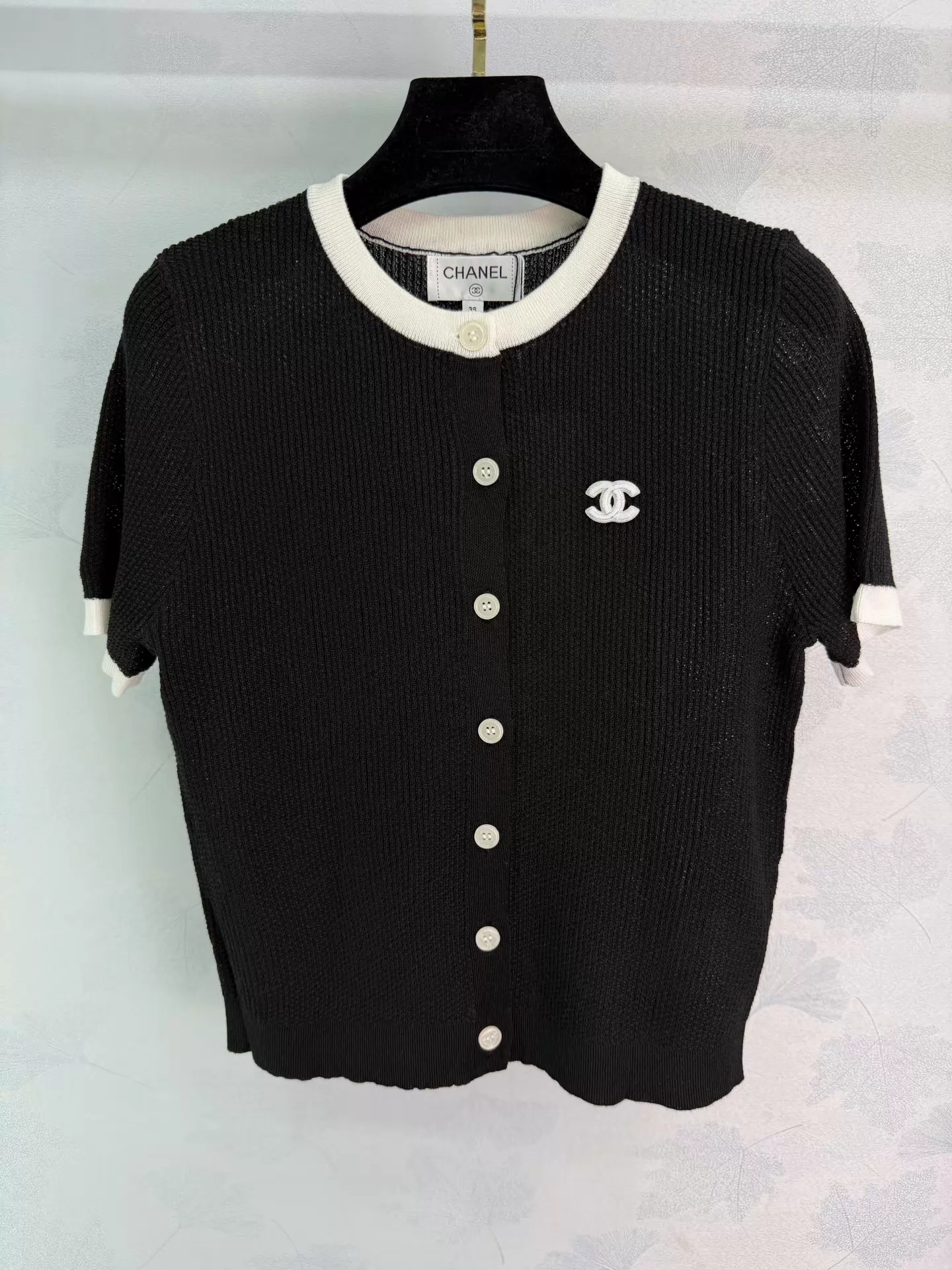 Knitted Short-Sleeve Top