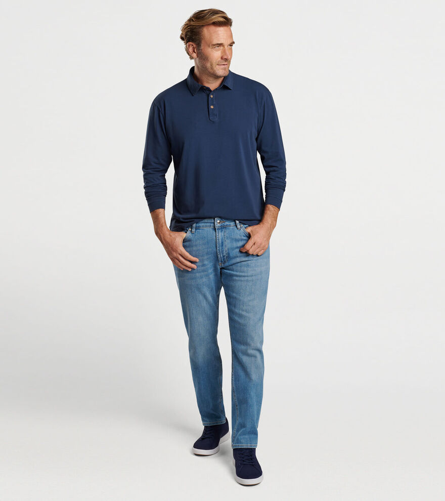 Lava Wash Long-Sleeve Polo