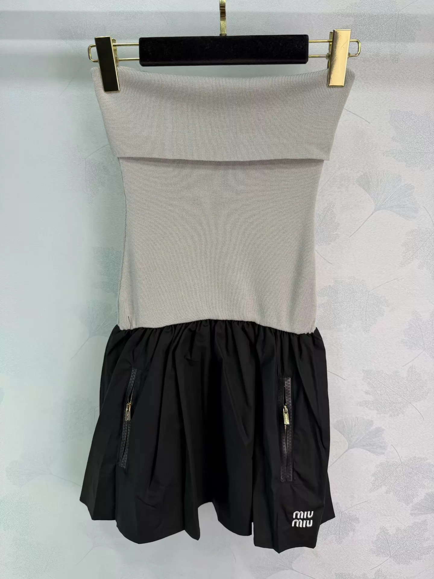 Color-blocked patchwork dress