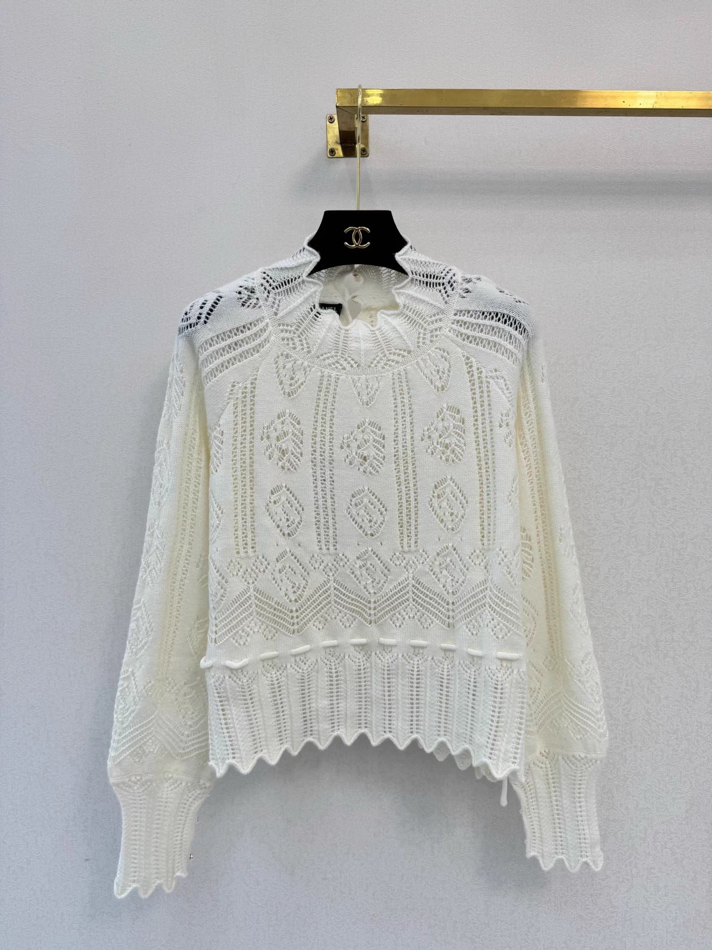 Openwork Knit Sweater