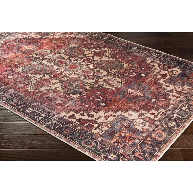 Mya Red/Brown/Black Rug - Amazon