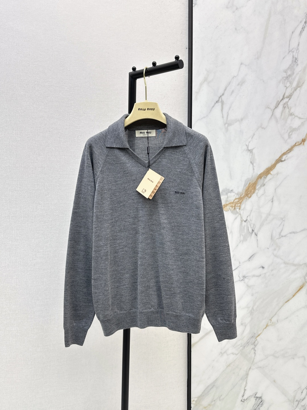 26ss Polo Collar Wool Knit Sweater
