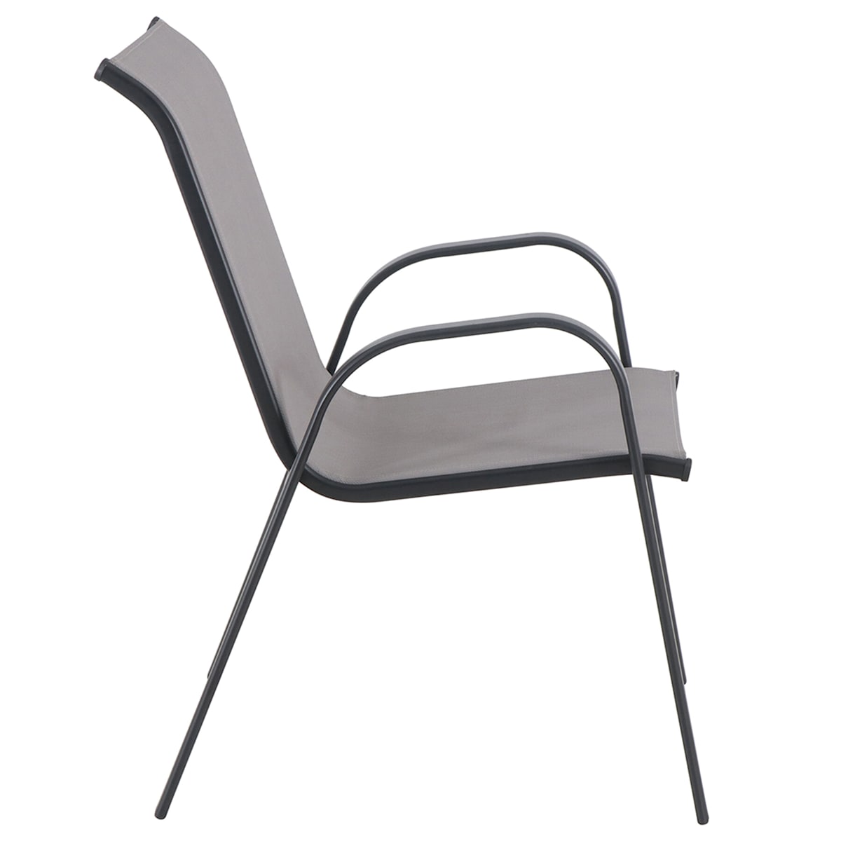 Stackable Sling Patio Chair, Grey - Amazon