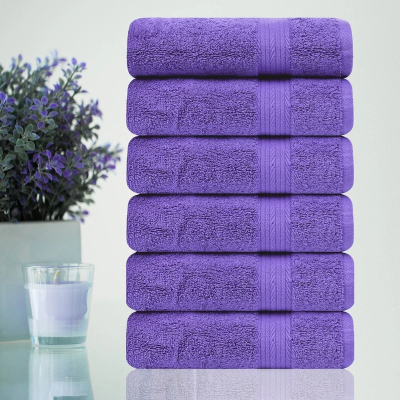 Superior Cotton 600 GSM Hand Towels 18x28 Inch by Ample Decor - 6 Pcs - Amazon
