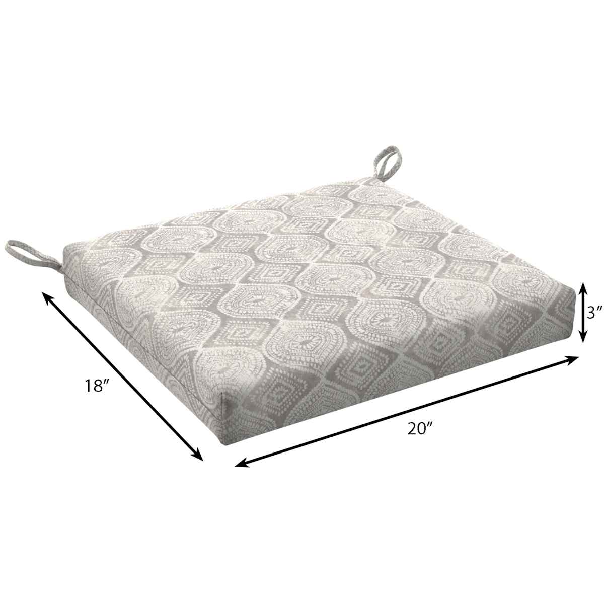 Grey Patna Geo Outdoor Square Seat Cushion - Amazon