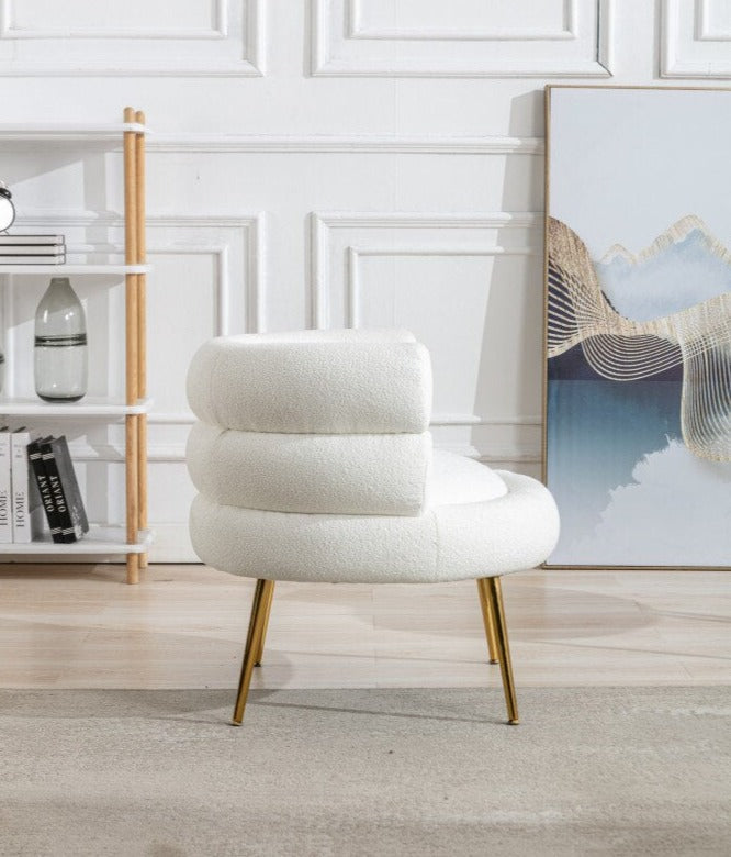 Teddy Dining Chair with Golden Feet - Amazon