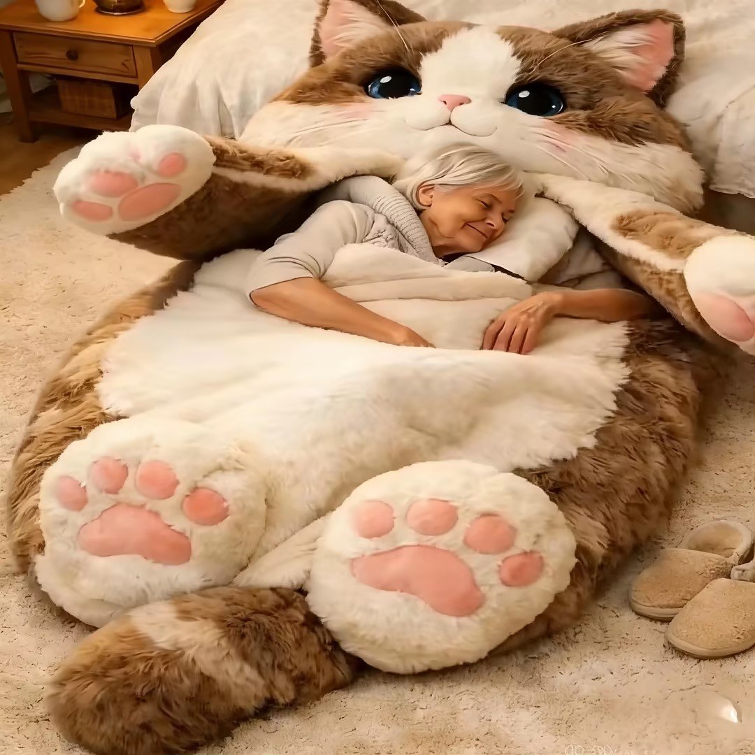 🔥Hot Sale 49% off🌟 Fluffy sleeping bag– Soft, Warm & Purrfectly Cozy😴💤 - Amazon