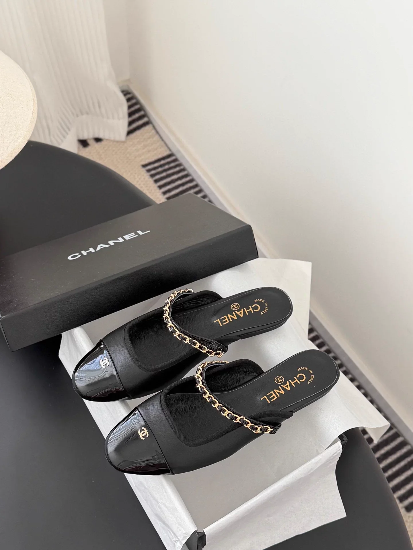 Mary Jane open-back flats