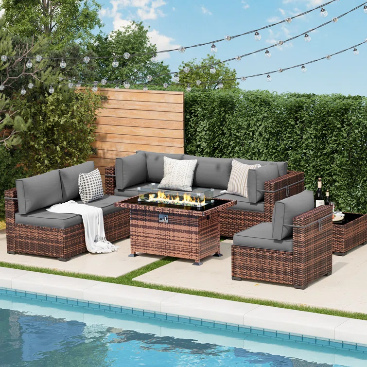 Ceilia 6 - Person Outdoor Seating Group with Cushions - Amazon