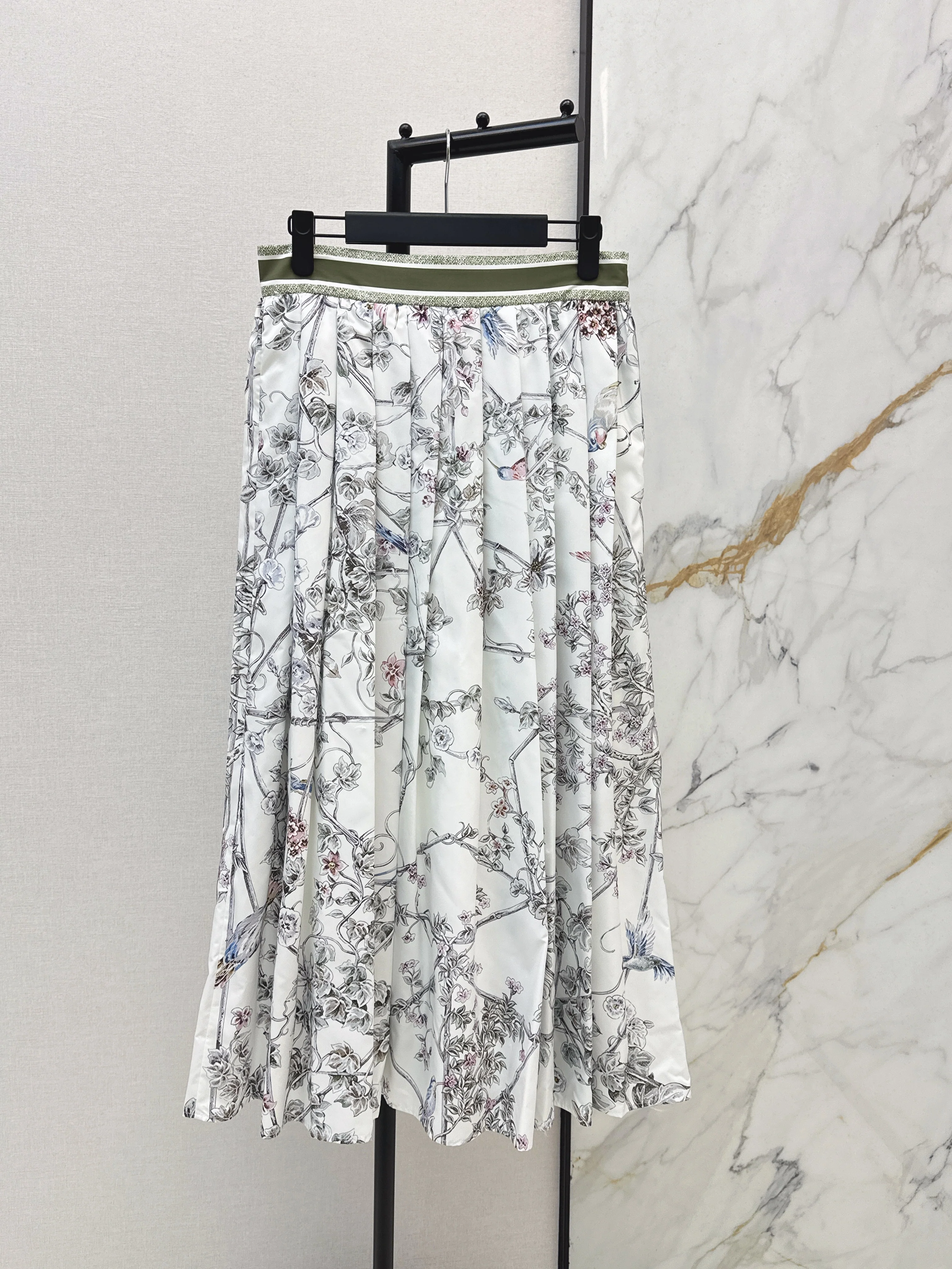 Printed Midi Skirt