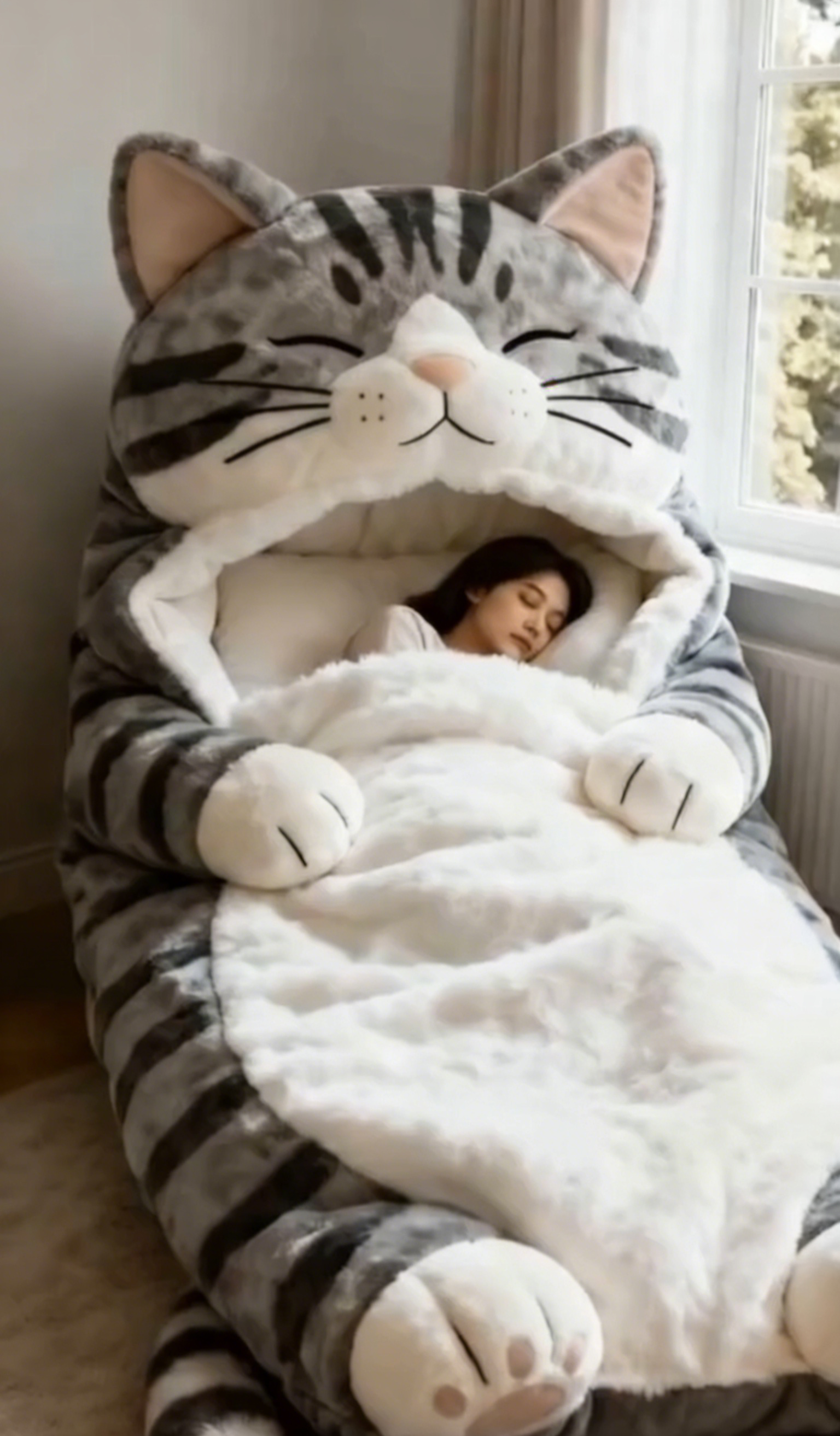 ✨Cozy Up & Save 49%!✨ Our Fluffy Sleeping Bag is Your Perfect Escape! 🛌🌟 - Amazon