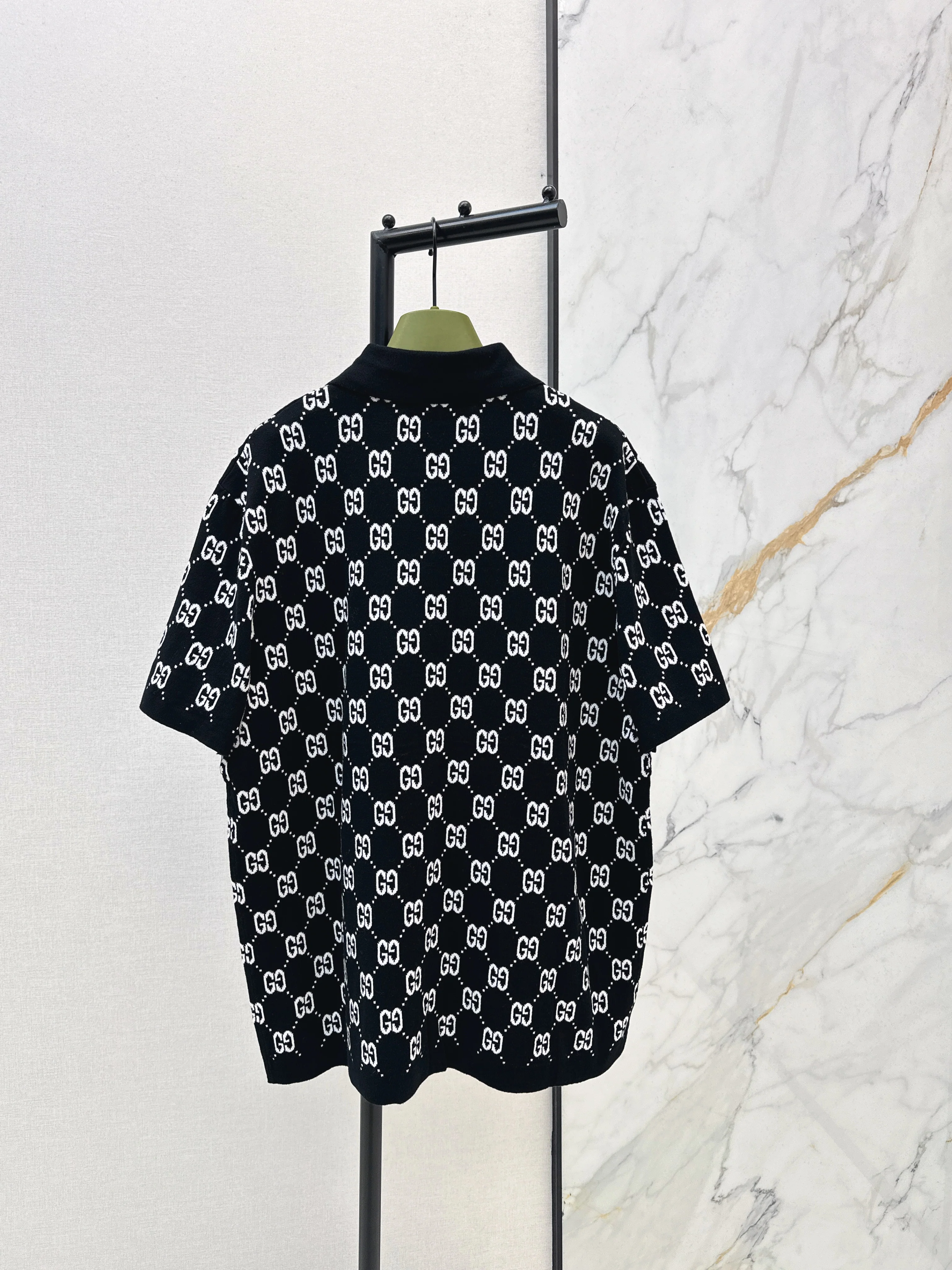 Logo Knit Polo Shirt