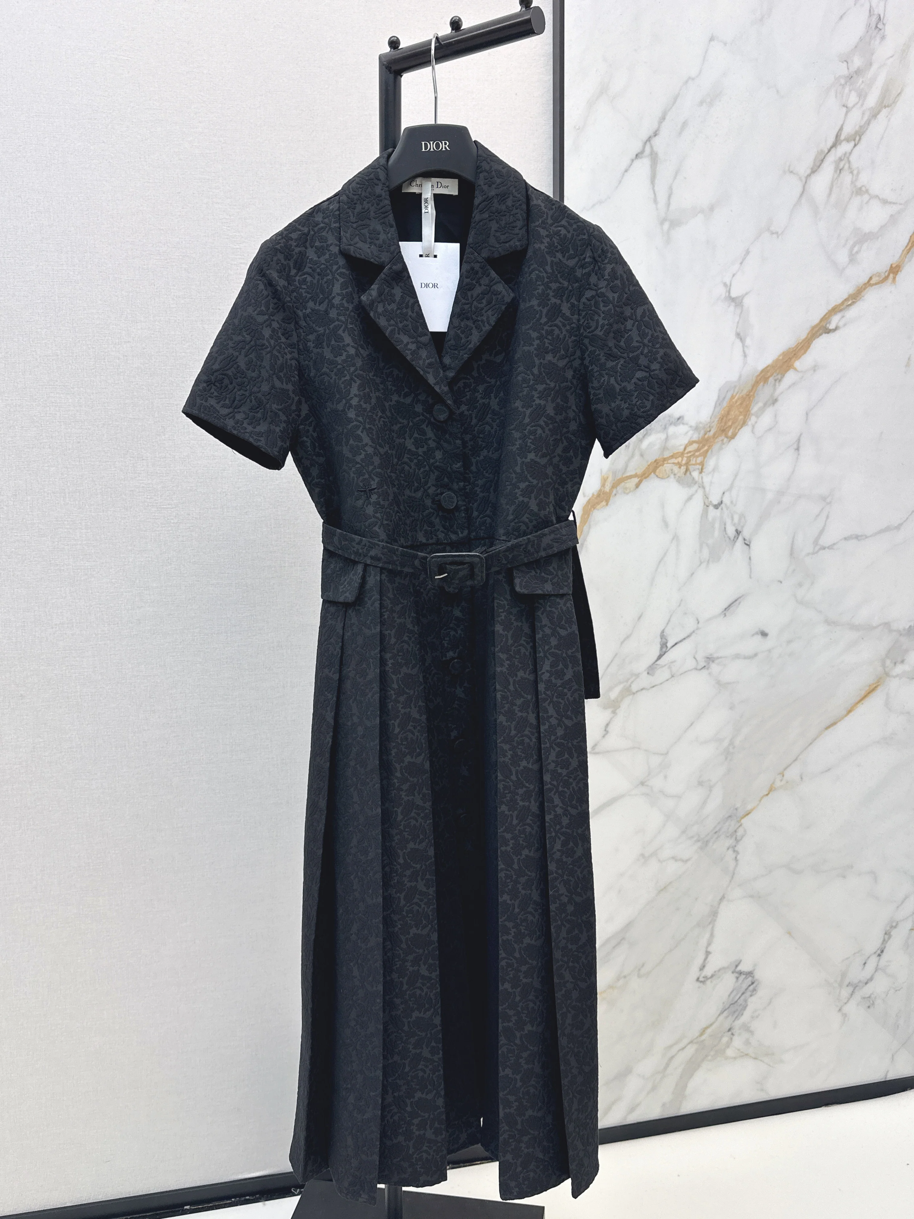 3D Jacquard Long Dress