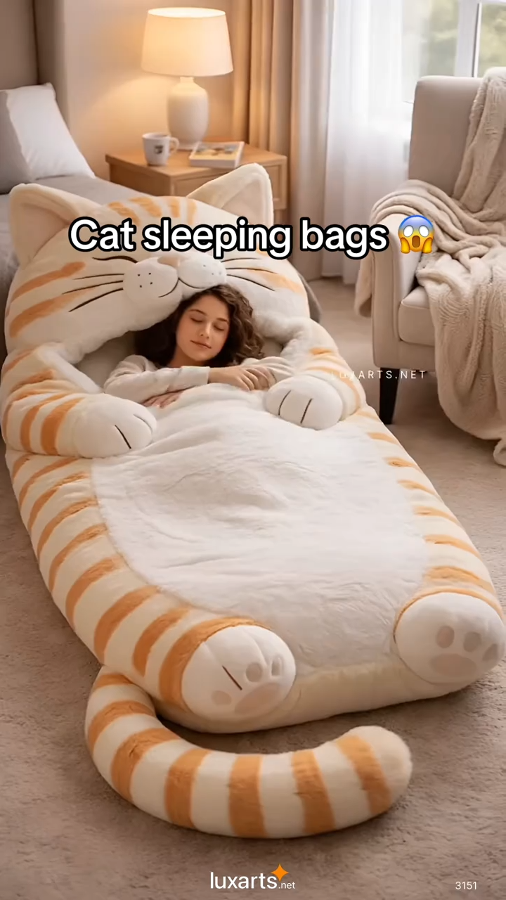 🔥Hot Sale 49% off🌟 Fluffy sleeping bag– Soft, Warm & Purrfectly Cozy😴💤 - Amazon