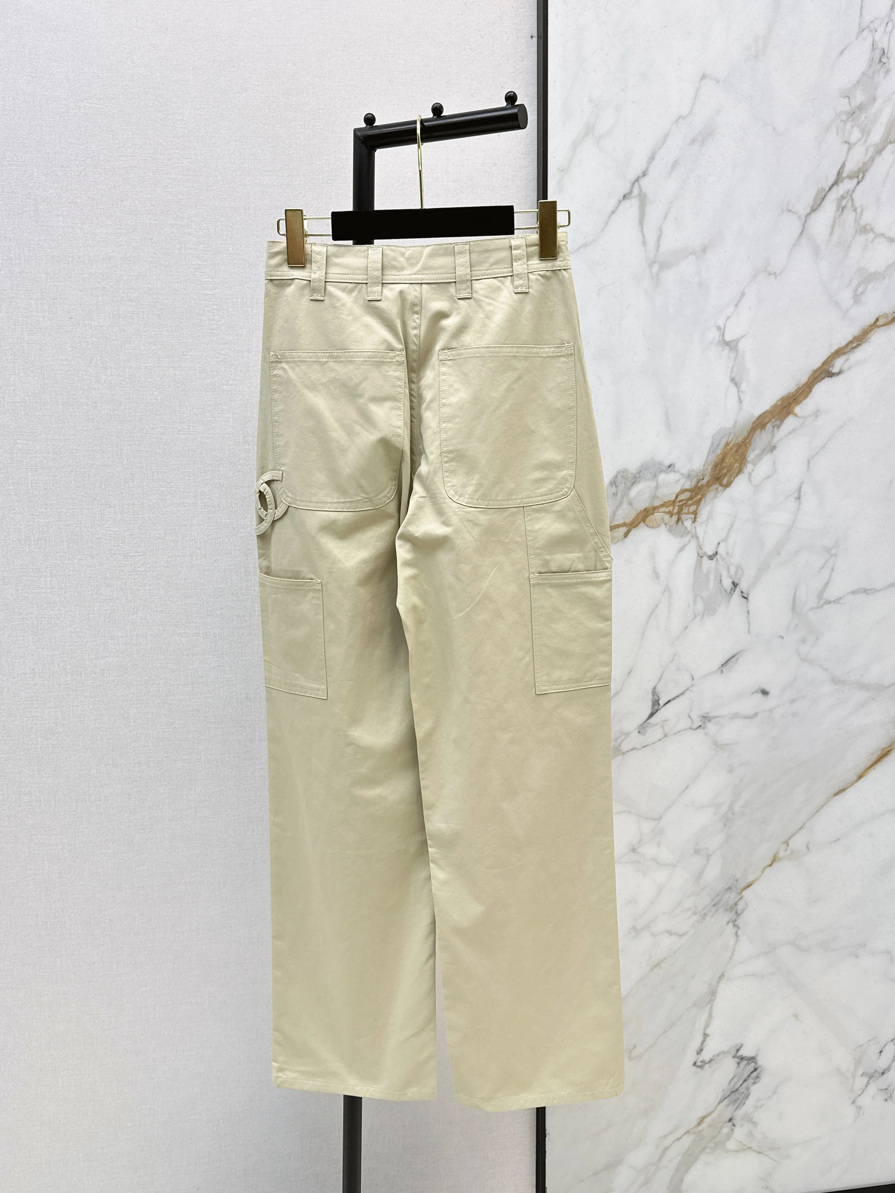 26ss Double side pockets, double C logo jeans