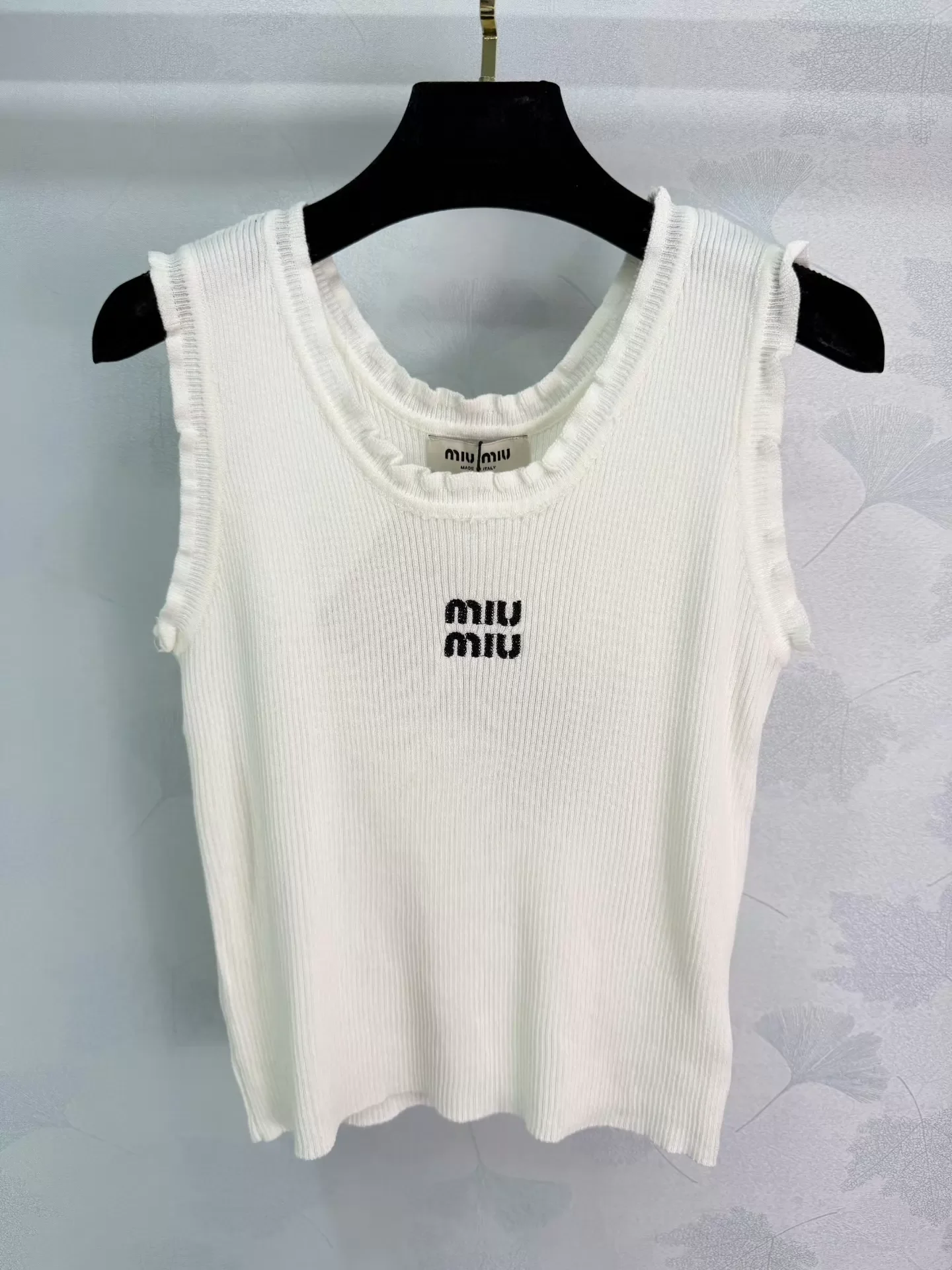 Embroidered Knit Vest