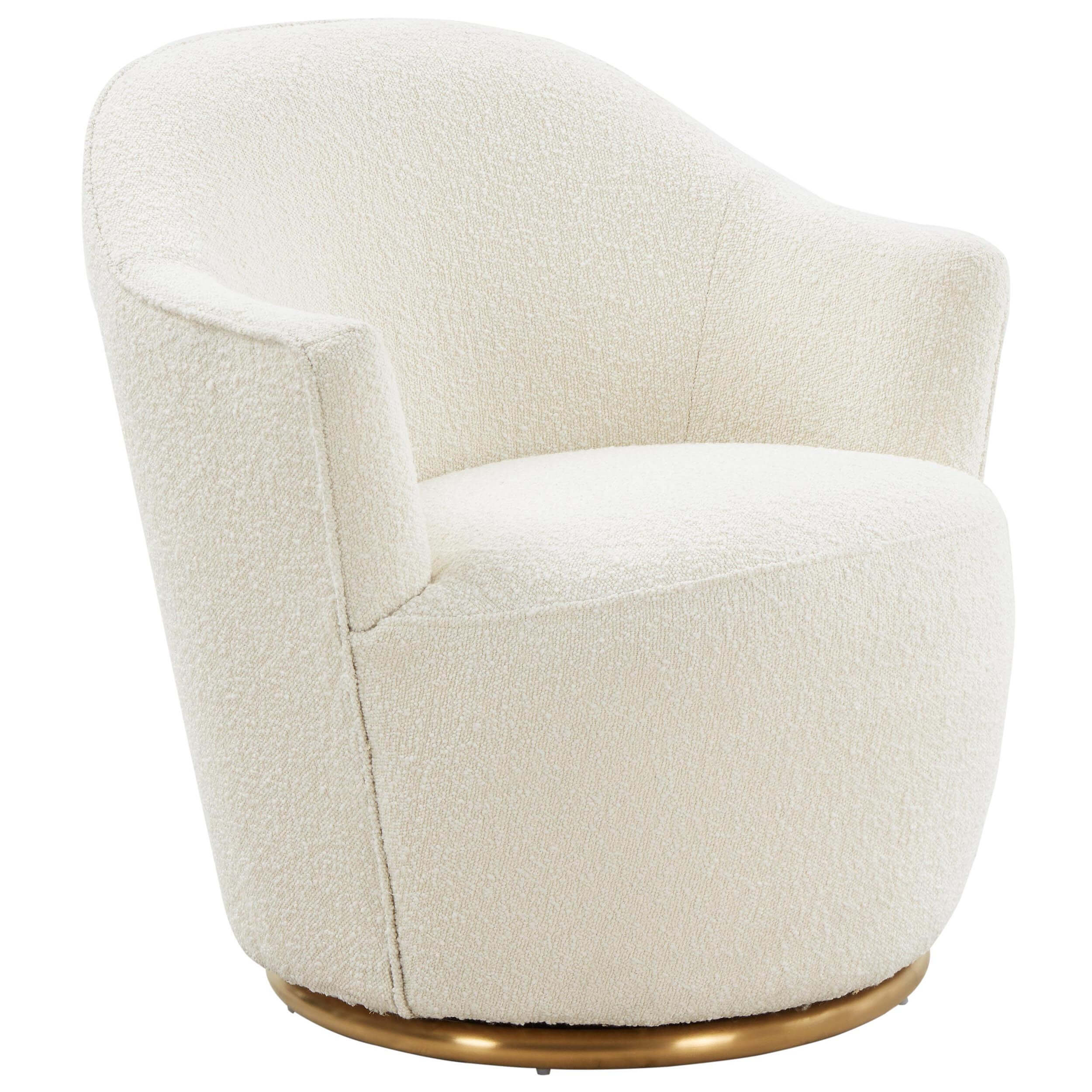 Skyla Boucle Swivel Chair - Amazon