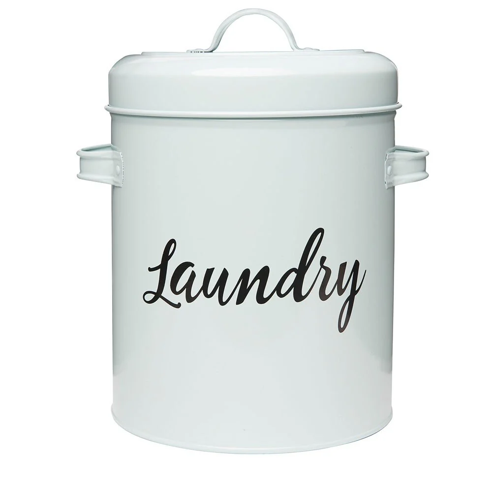 Amici Home Launderette Metal Canister Laundry Detergent Storage Tin - Amazon
