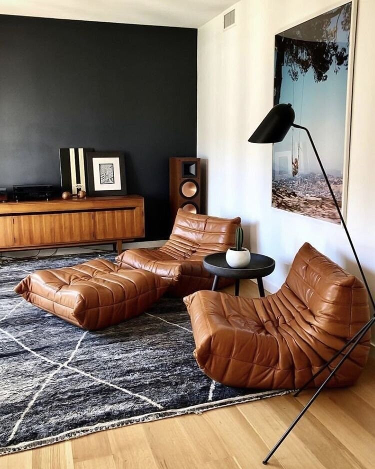 Togo Fireside Leather Chair - Amazon