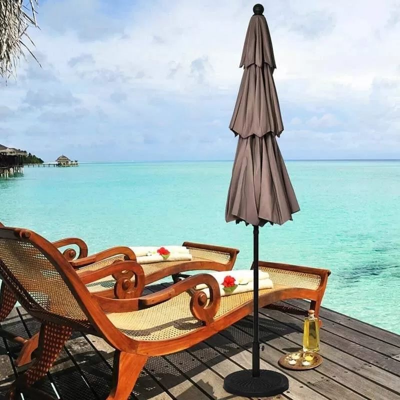 10ft 3 Tier Auto-tilt Patio Market Umbrella with Double Vented - Amazon