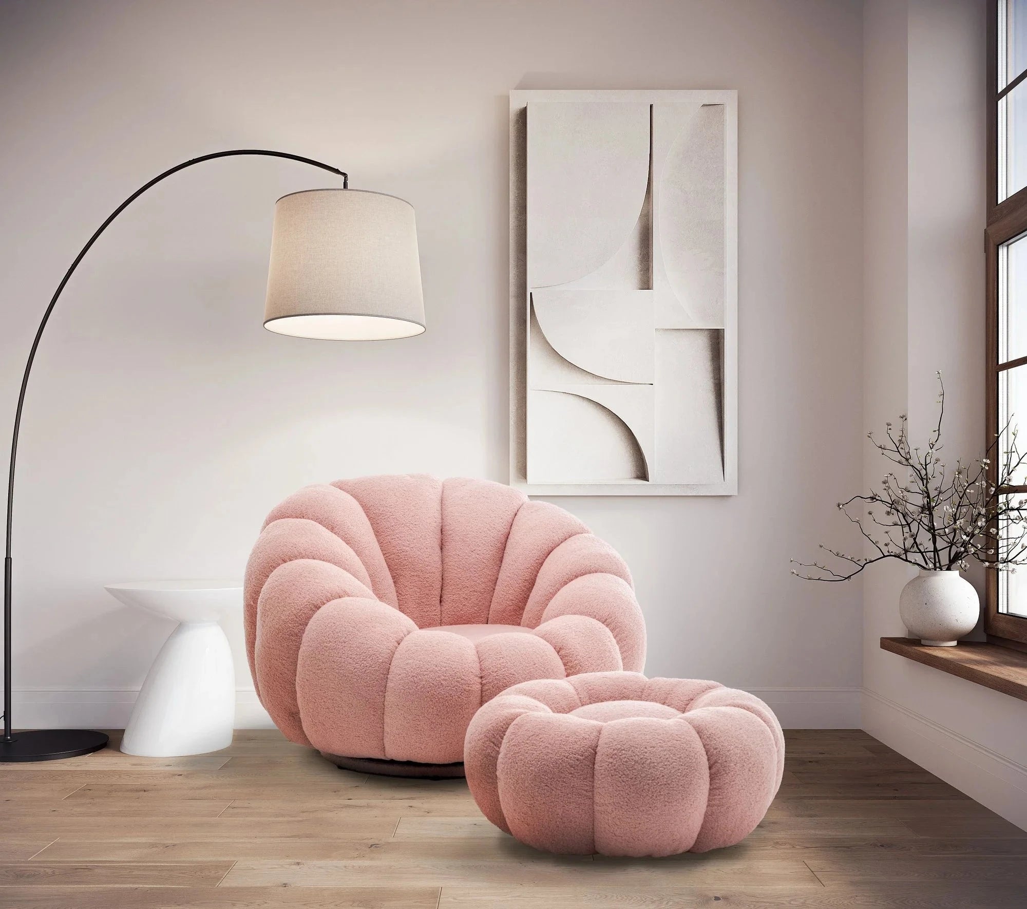 Pumpkin Chair with Ottoman - Amazon