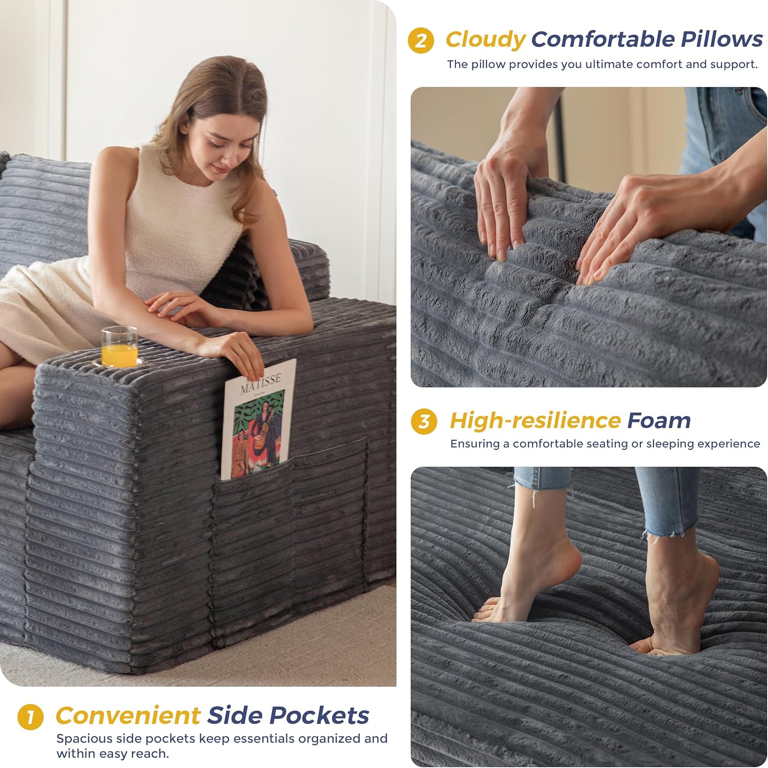 Flat Module Couch 104