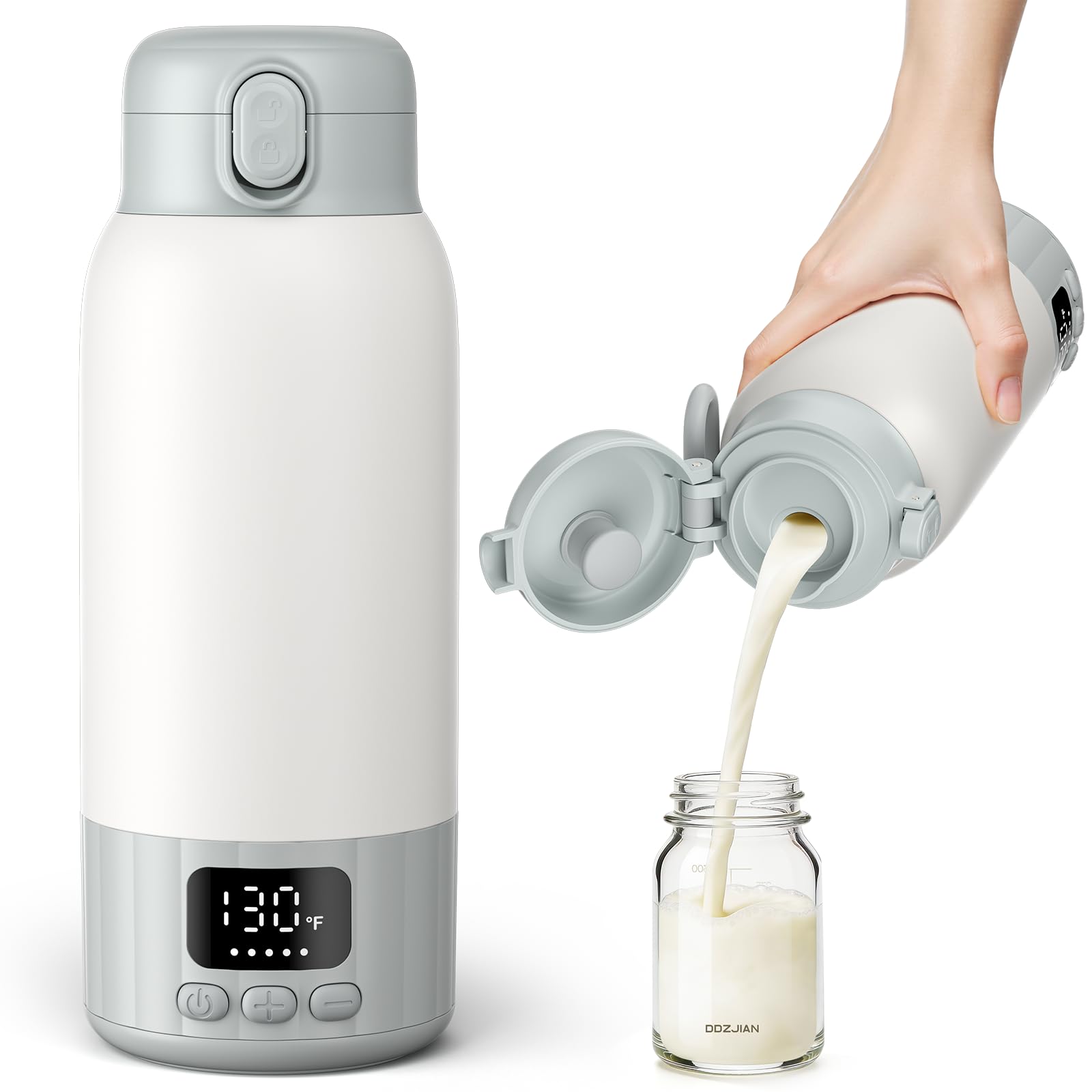 Portable Bottle Warmer for Travel, Fast Heating Milk Warmer On The Go, 17 OZ Bottle Warmers for Breast Milk, Formula, Water, Temp Control 98°F -131°F, Baby Essentials for Outdoor Airplane Car Journey-$99.00-Photo to 3d art