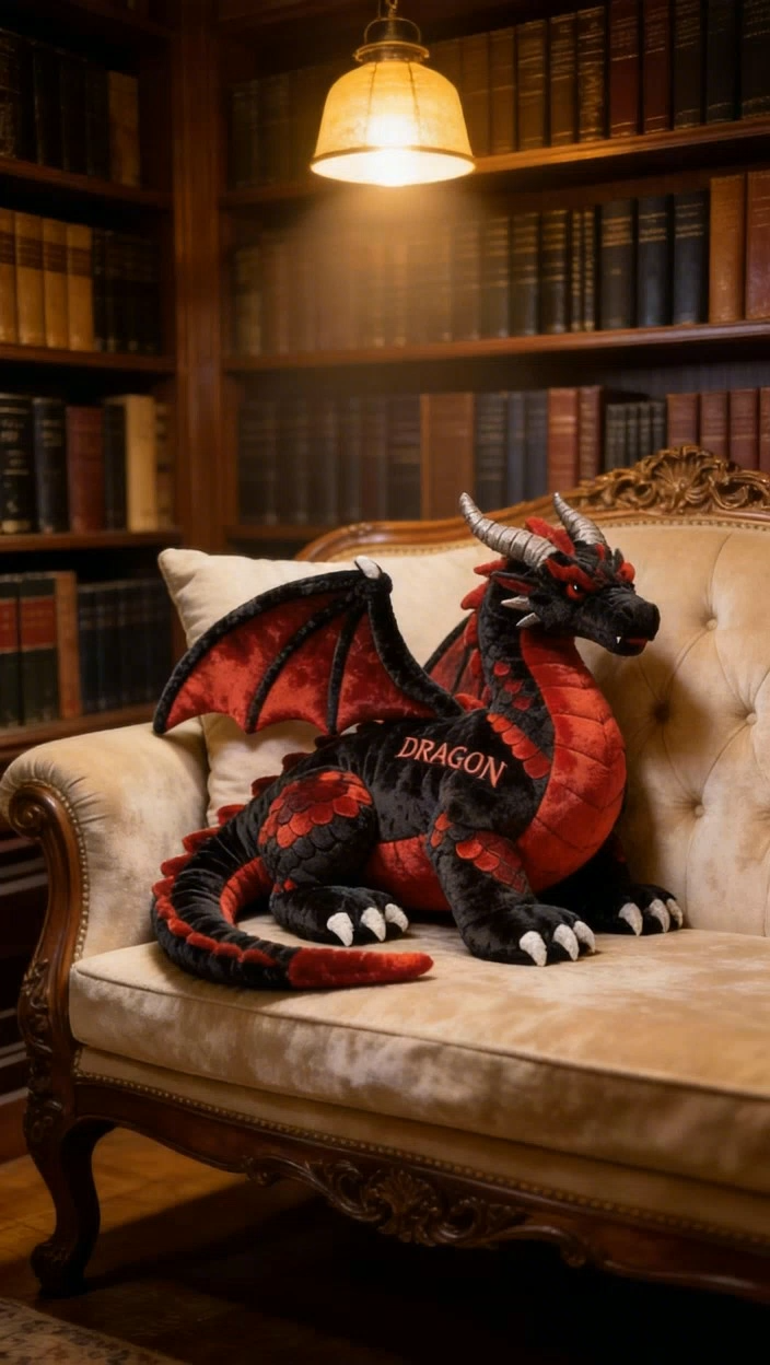 Personalized dragon-themed companion pillow-$35.99-Photo to 3d art
