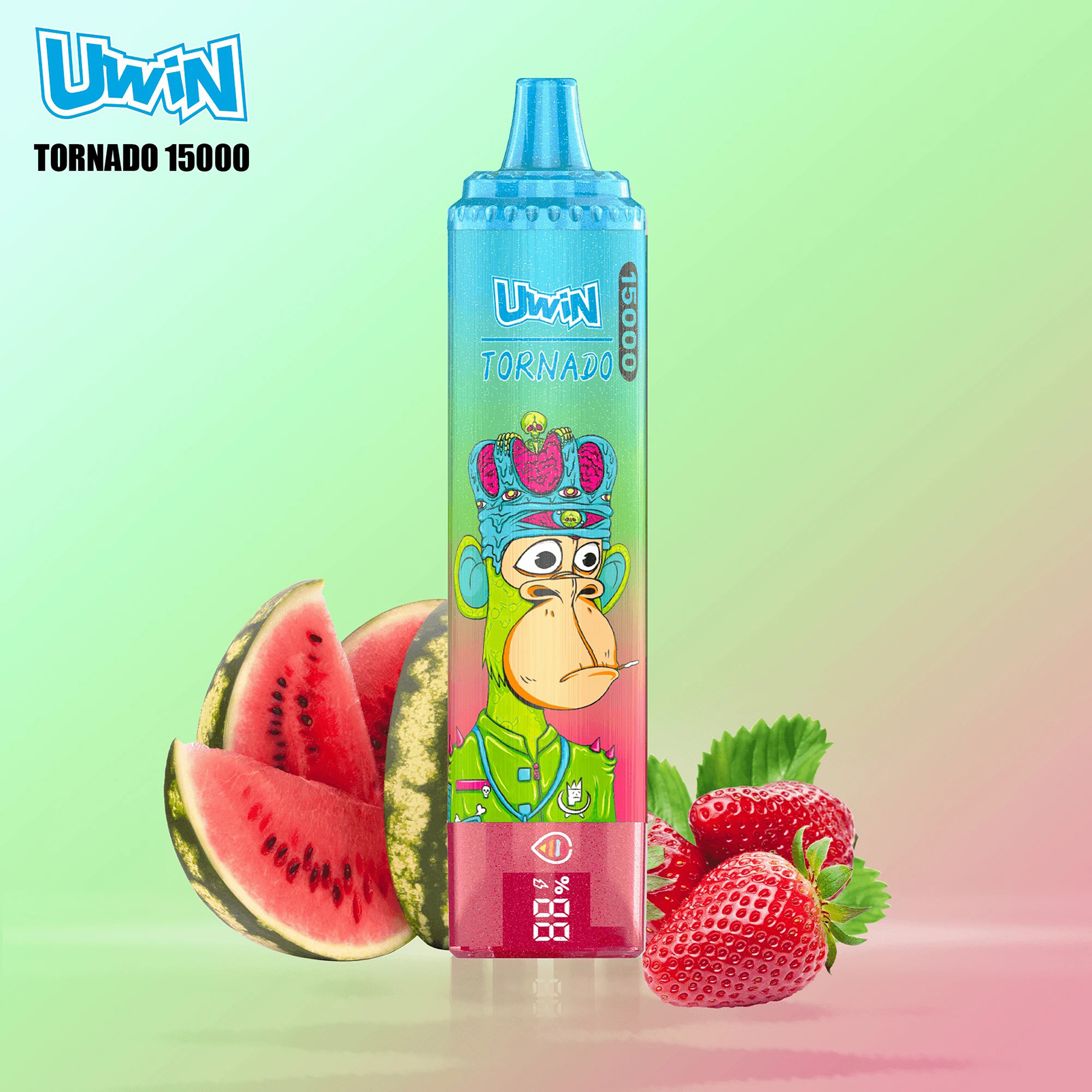 【New Arrive🎁】Uwin Tornado 15000 Puffs LED Display 15K Disposable Vape