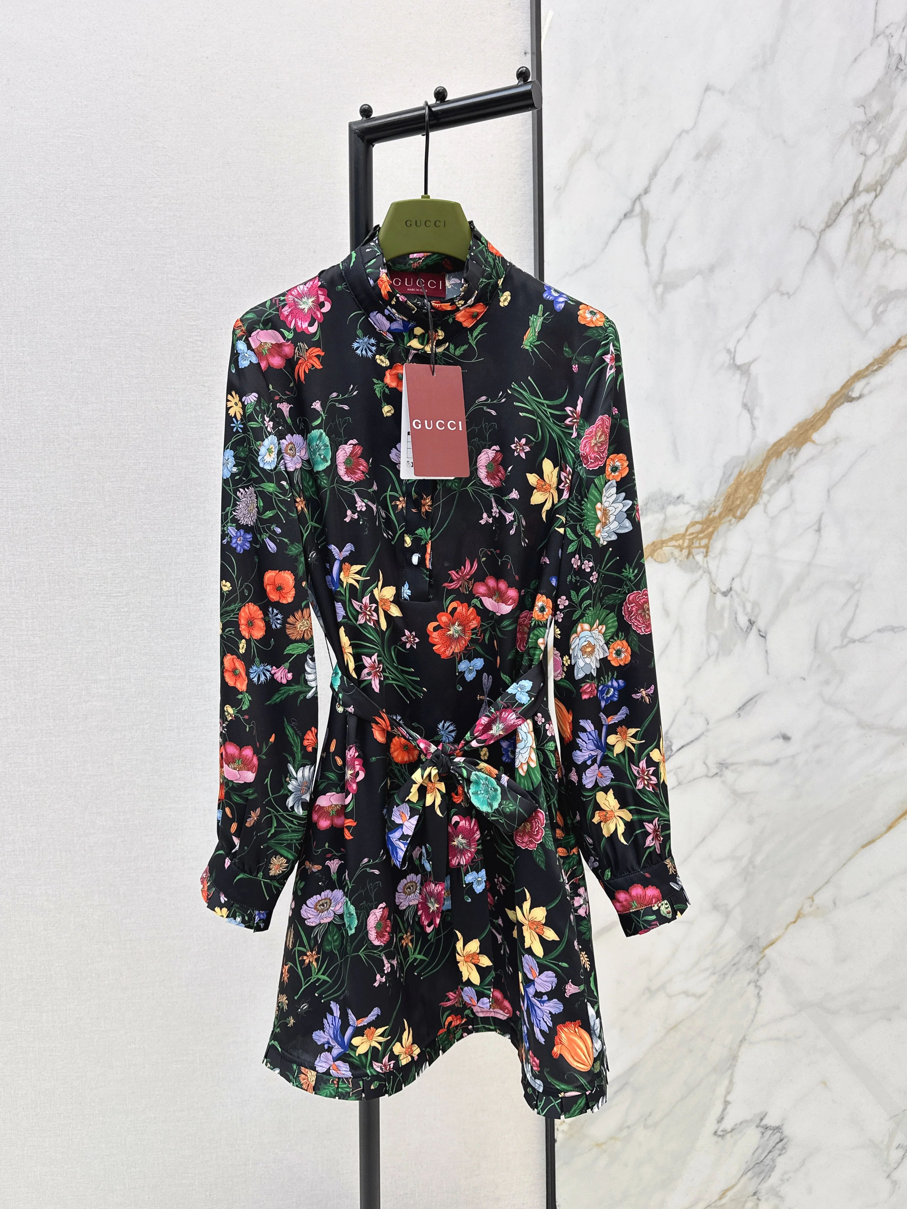 Floral Silk Dress