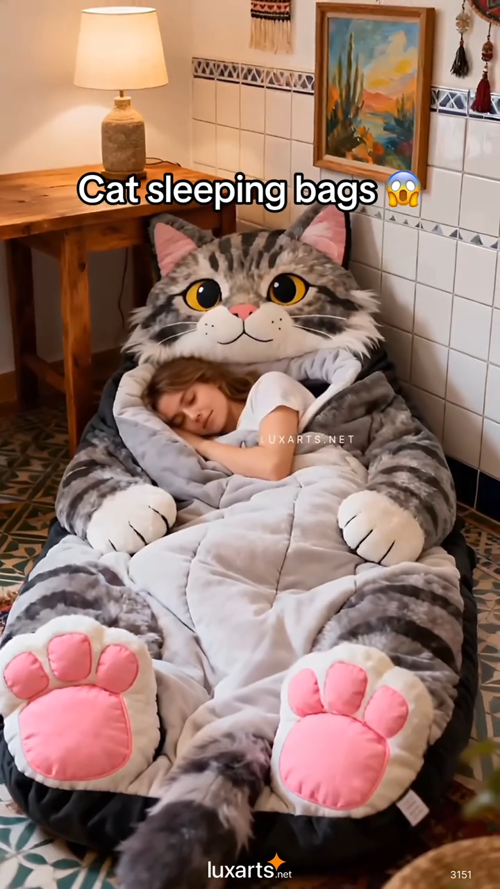 🔥Hot Sale 49% off🌟 Fluffy sleeping bag– Soft, Warm & Purrfectly Cozy😴💤 - Amazon