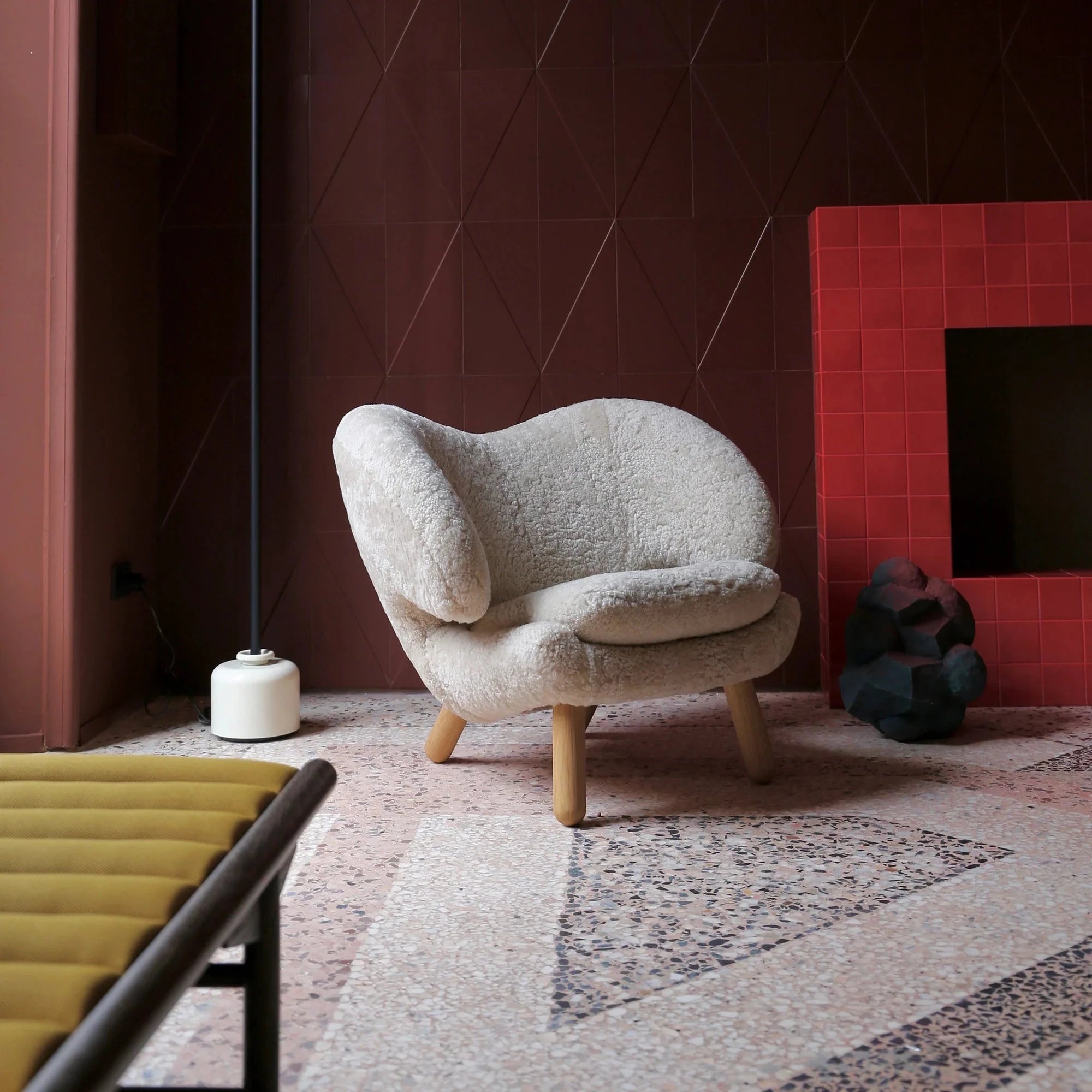 Shearling Pelican Chair - Amazon