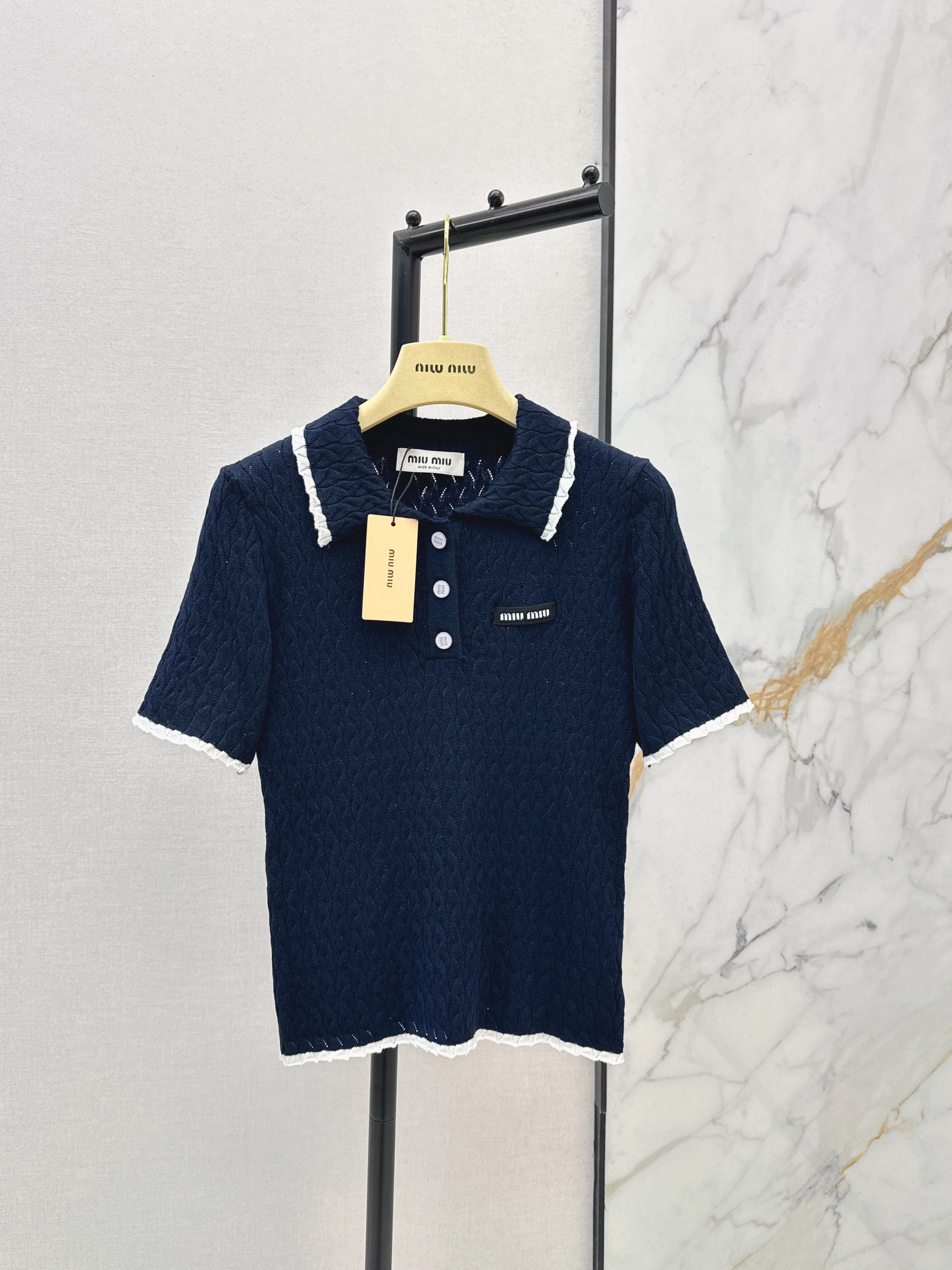 Knitted Short-Sleeve T-Shirt