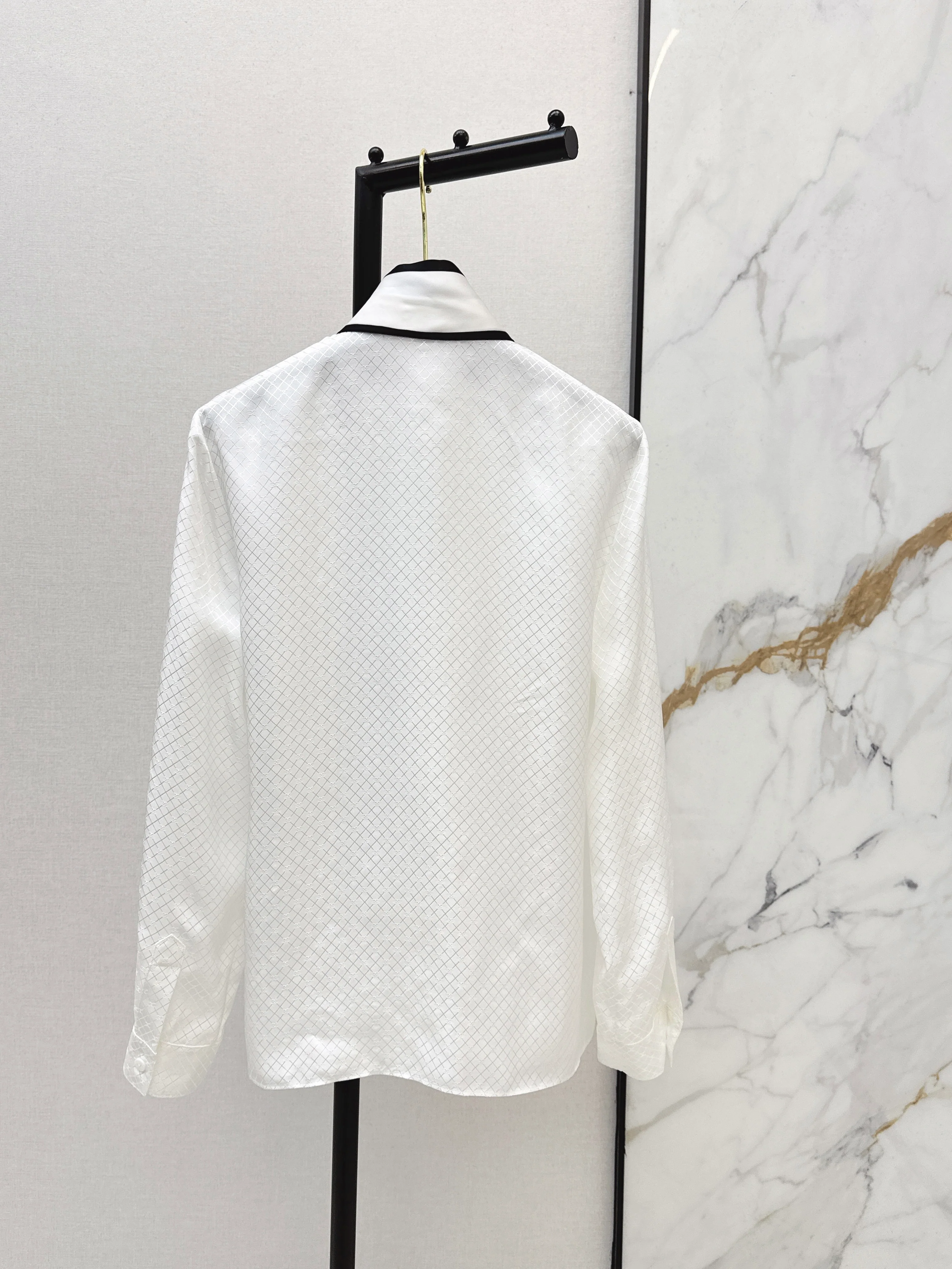 Silk Shirt with Ribbon