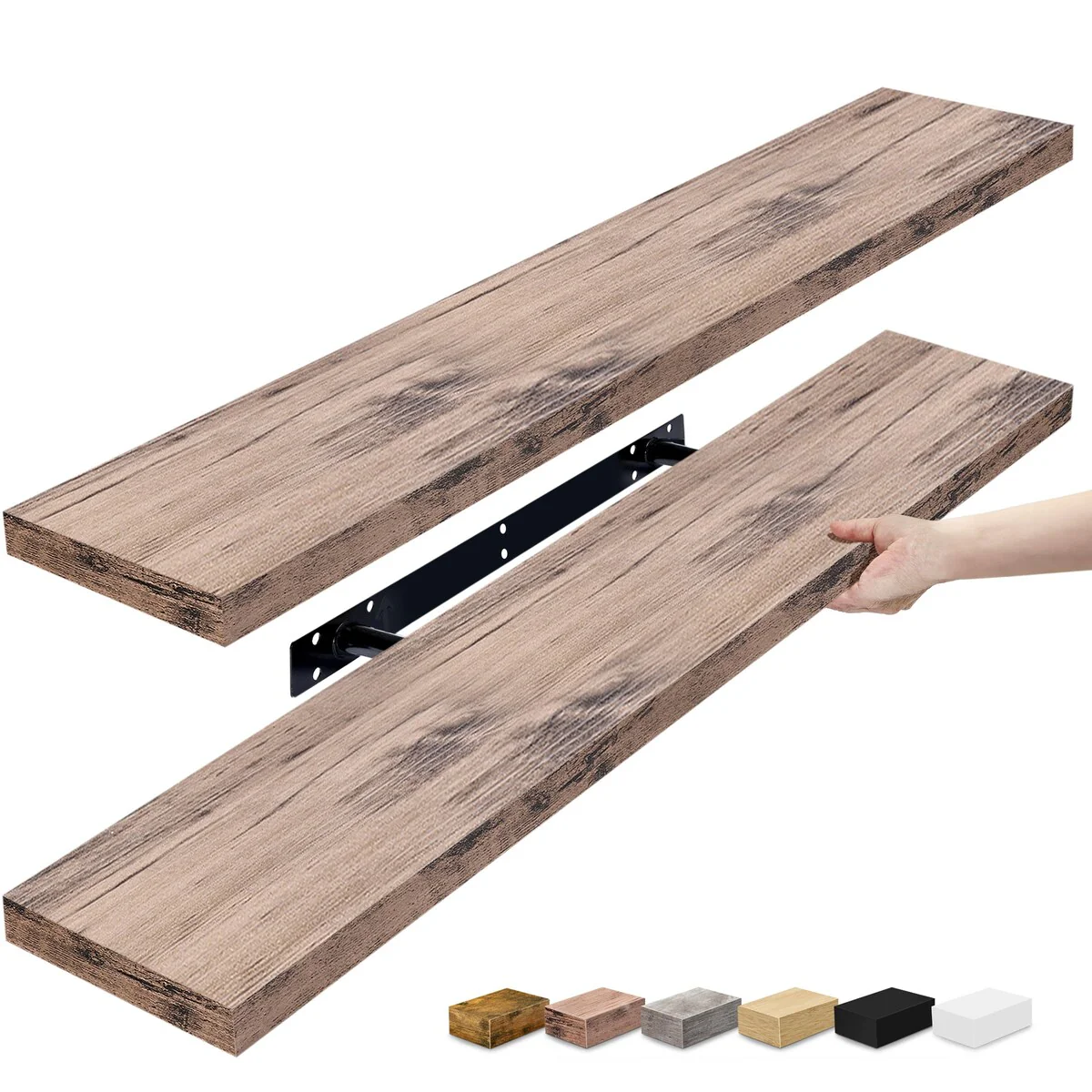 Sorbus Long Floating Shelves for Wall Set of 2 - 35"L x 9"W x 1.5"H - Amazon