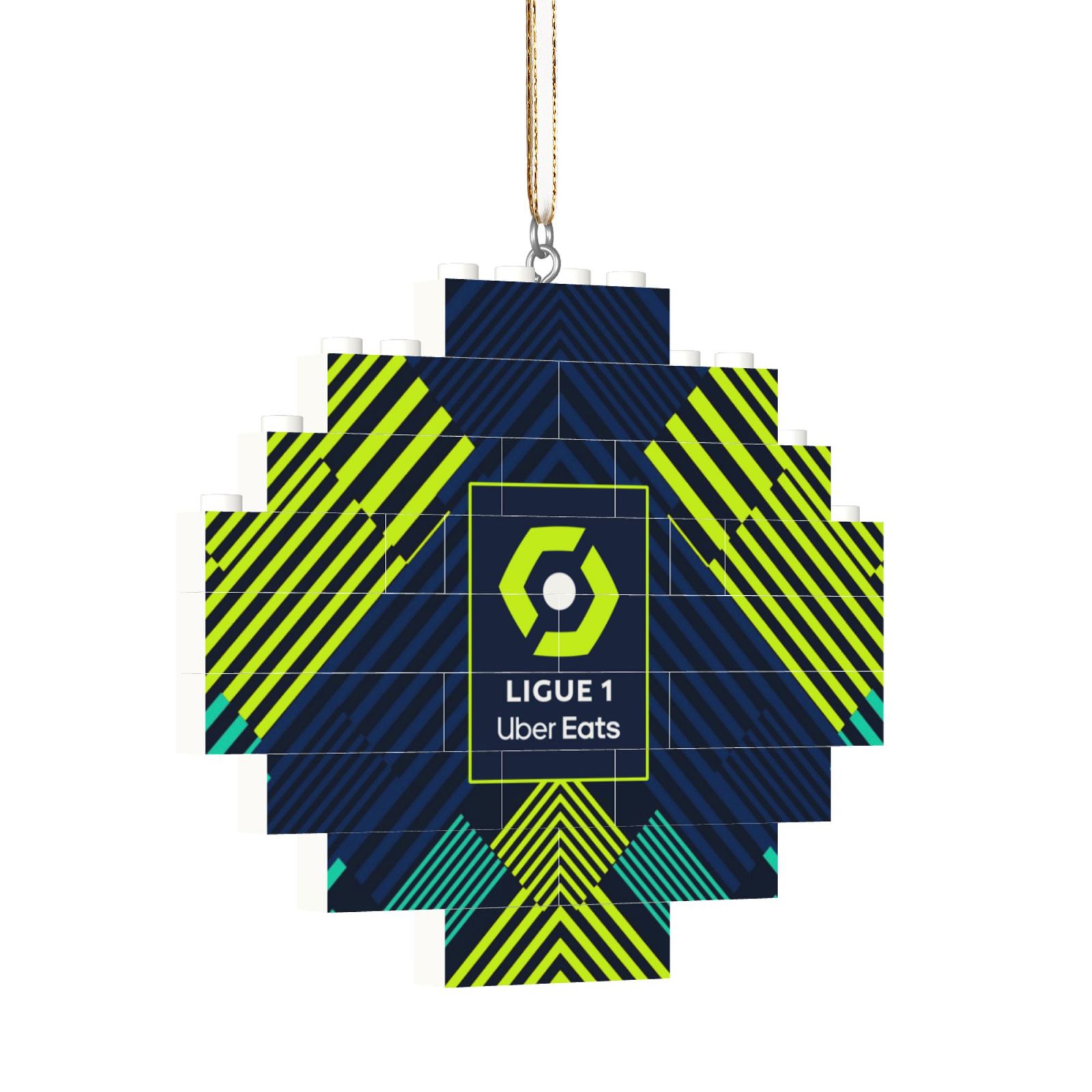 Französische Fußballliga Baustein-Puzzle-Ornament BBP2034