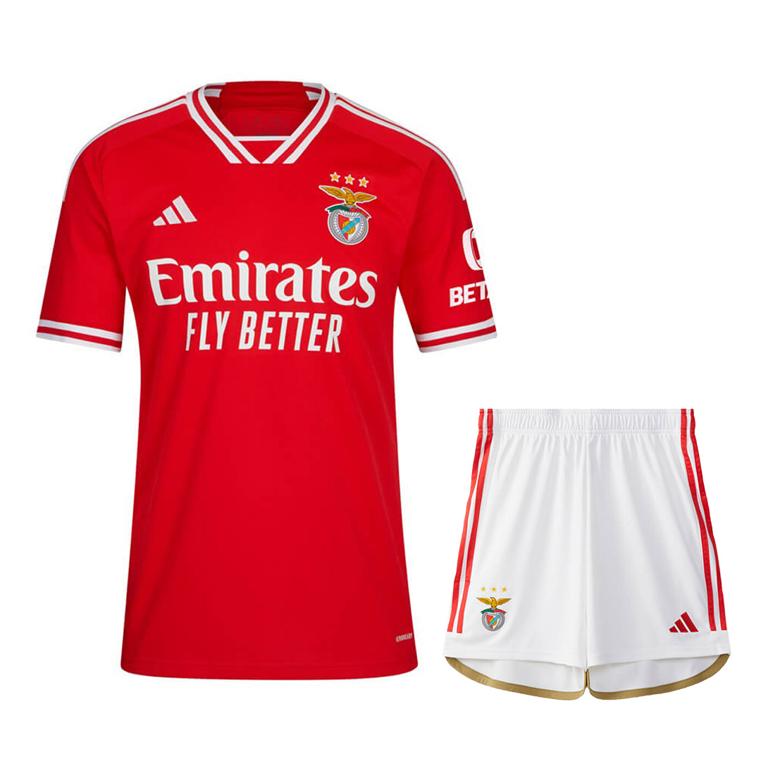 Kinder SL Benfica Heimtrikot+Kurze Hosen 23/24
