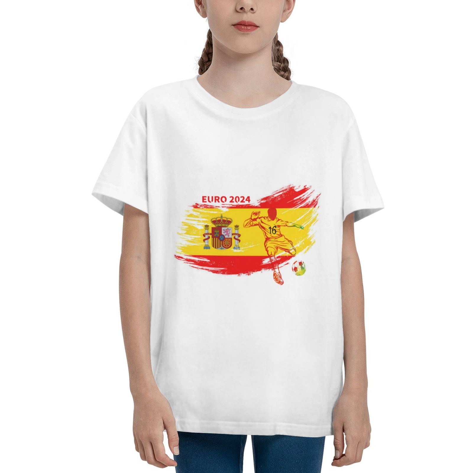 Kinder Spanien EURO 2024 Teenager T-Shirt TET1758