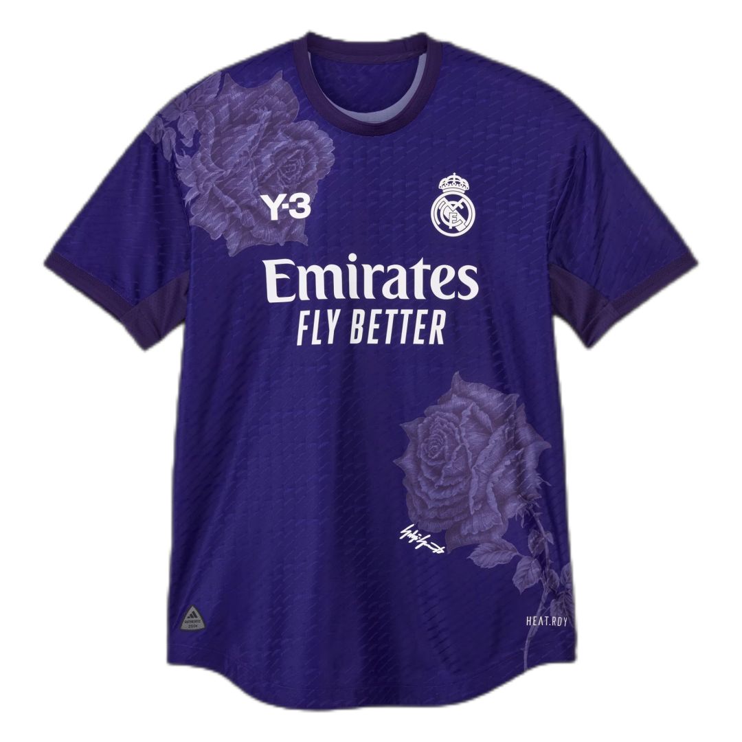 Real Madrid Y-3 Vierte Trikot Schwarz Spielerversion 23/24