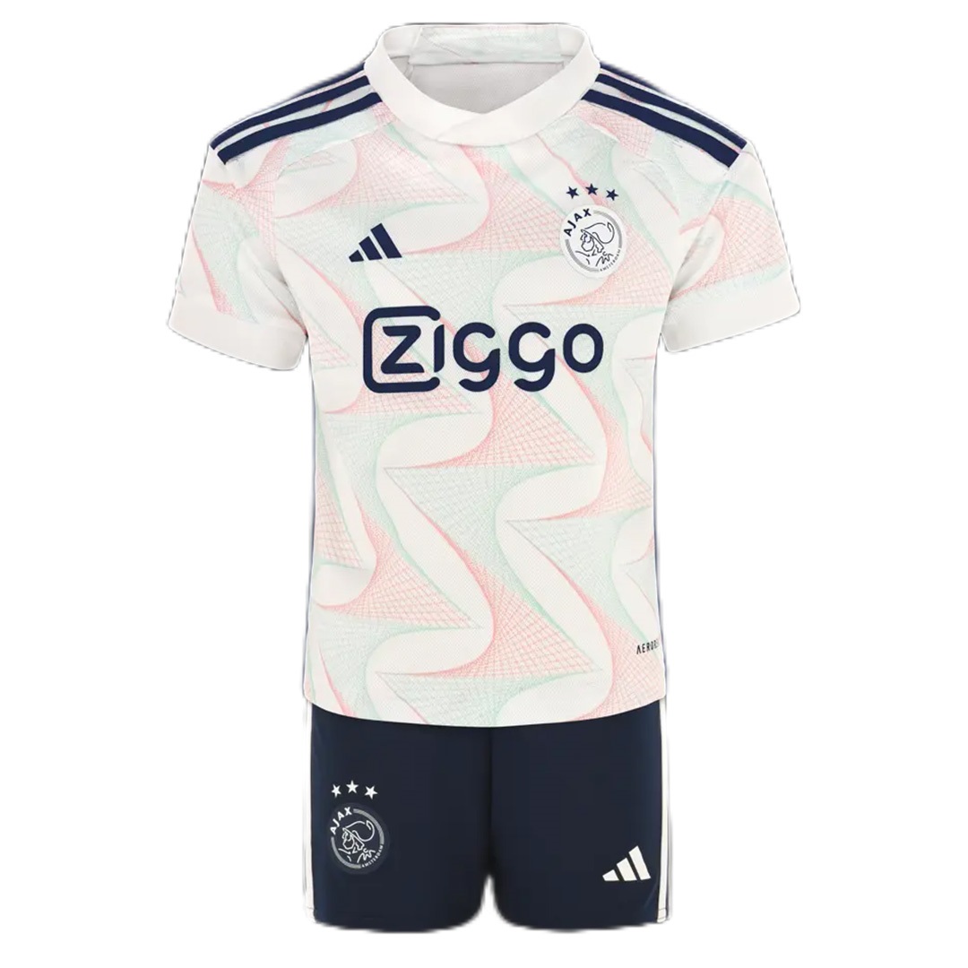 Kinder AJAX Auswärtstrikot+Kurze Hosen 23/24