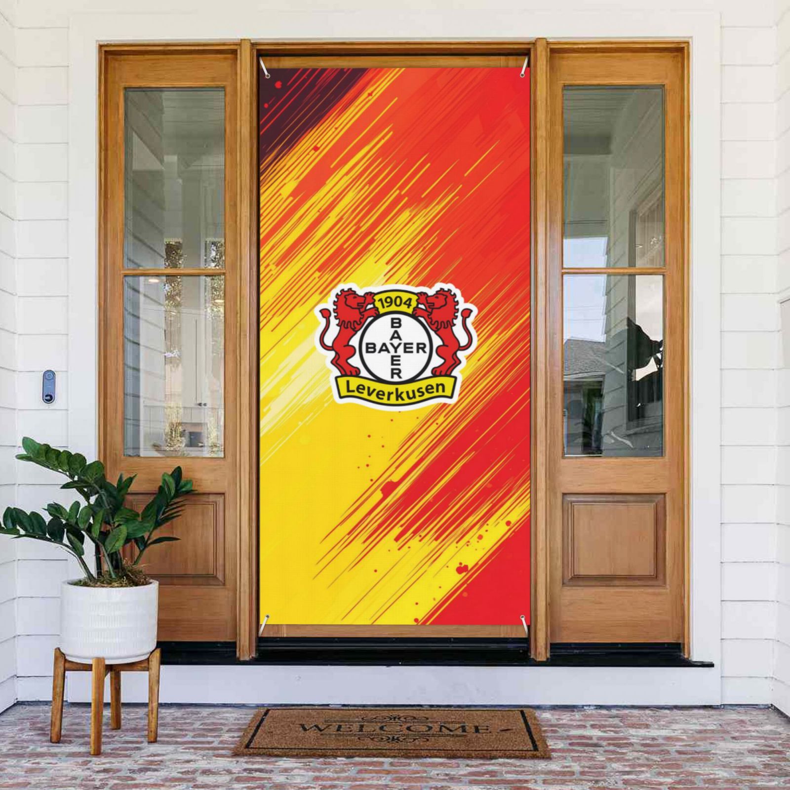 Bayer 04 Leverkusen Türabdeckung Dekoriertes Banner DCB2807