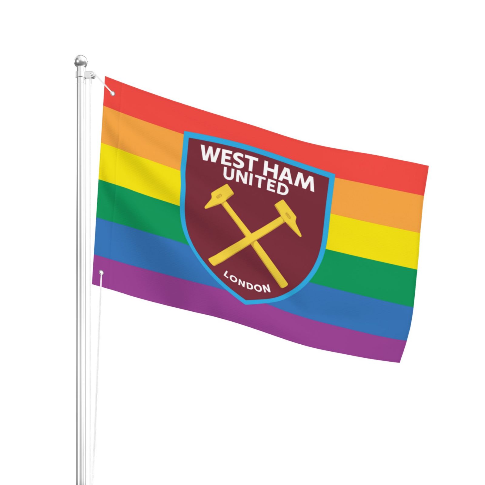 West Ham United Doppelseitige Flagge 2x3FT DSF3500