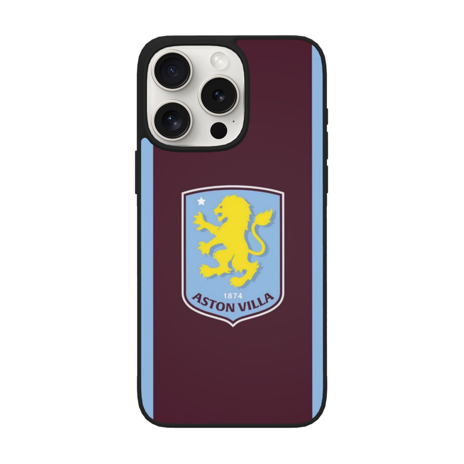 Aston Villa iPhone 15 Weiches Glasgehäuse CASE4013