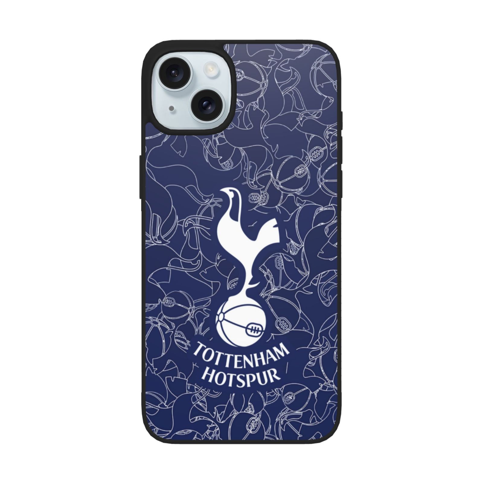 Tottenham Hotspur iPhone 15 Weiches Glasgehäuse CASE4028