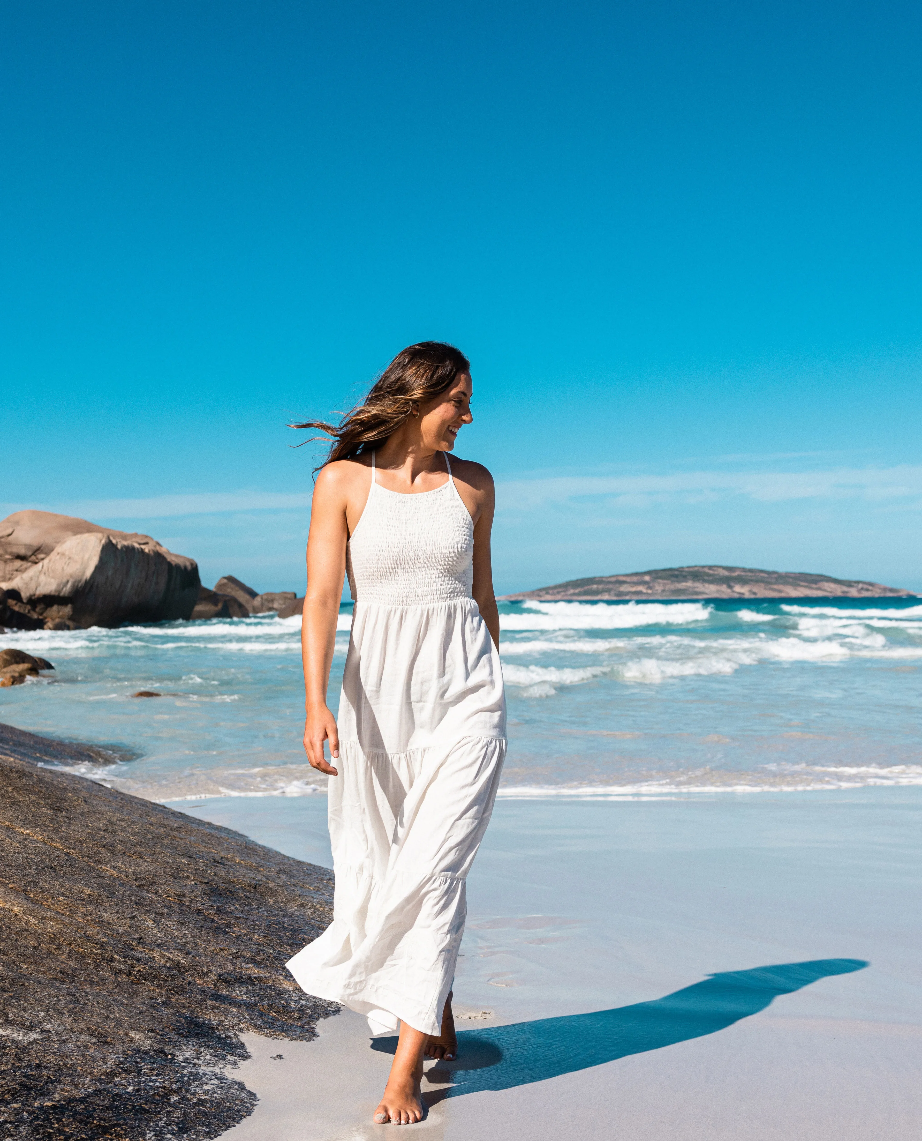 Pacific Dreams Embroidered Midi Dress