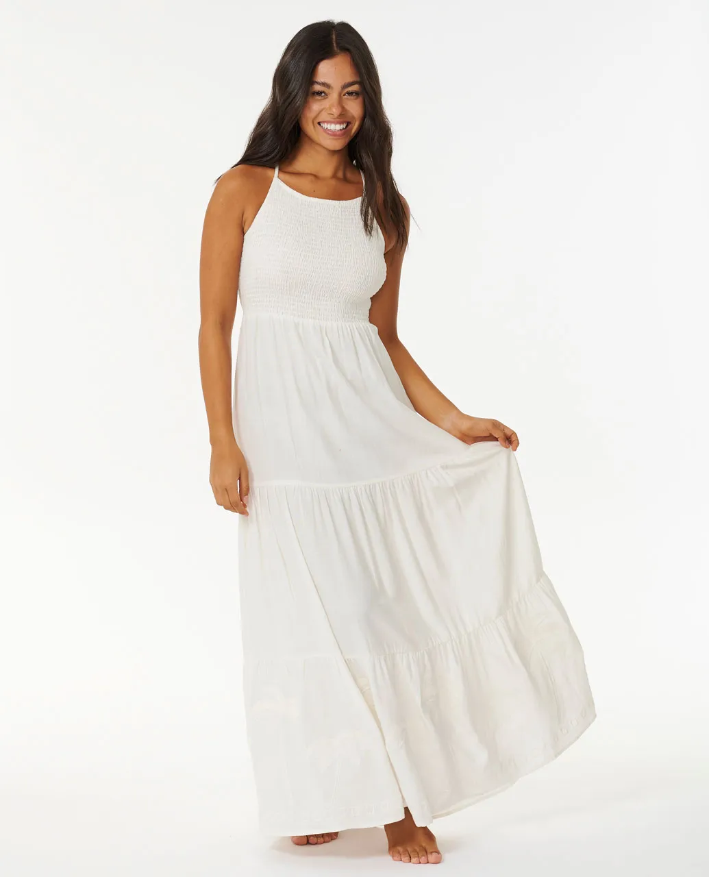 Pacific Dreams Embroidered Midi Dress