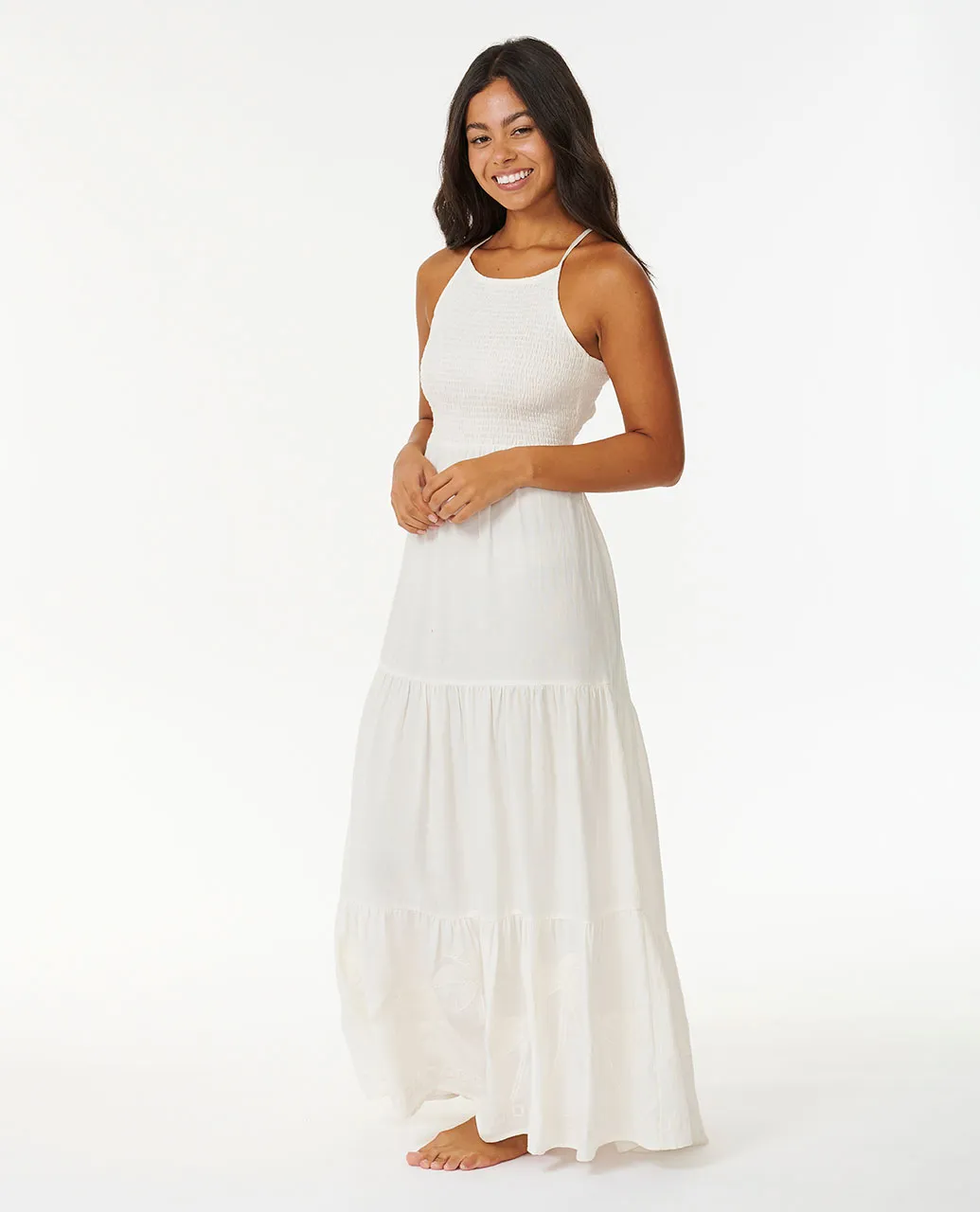 Pacific Dreams Embroidered Midi Dress